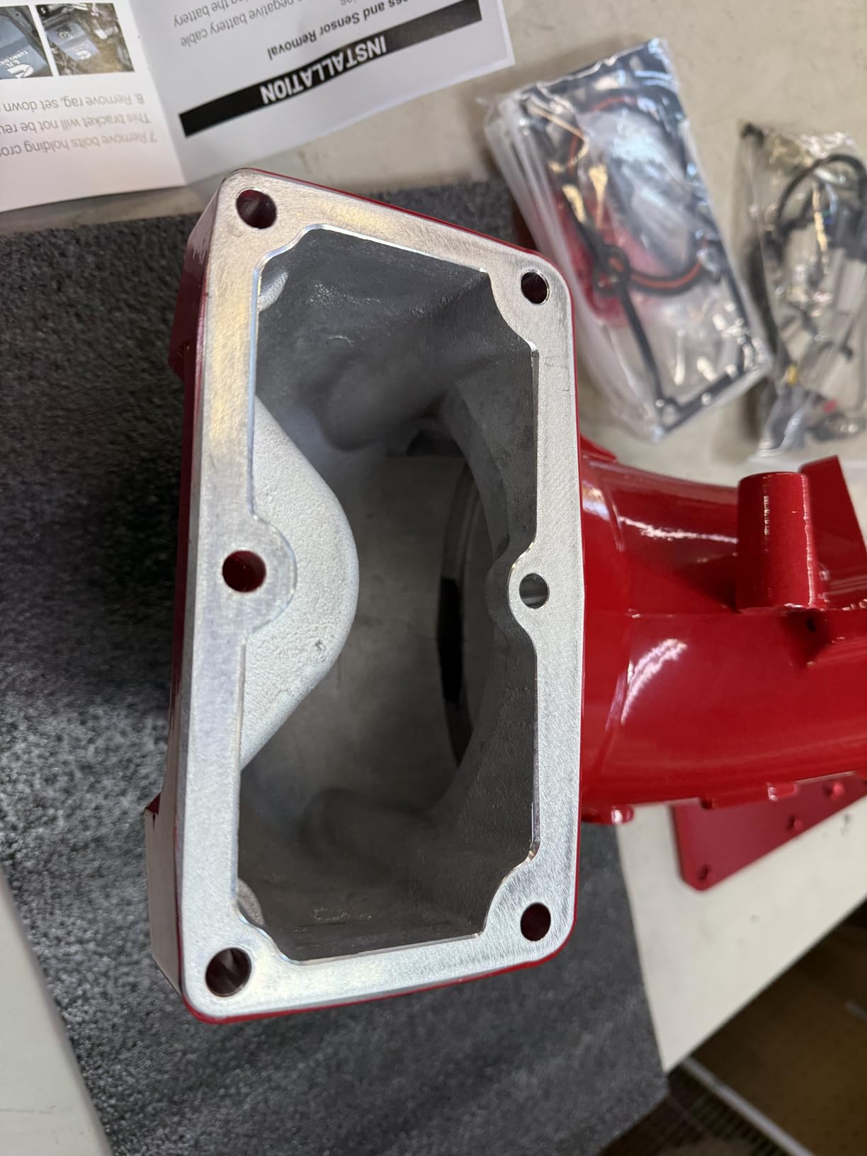 Intake Manifold Kit for 6.7L Cummins 2013-2018 Ram 2500/3500 Engine Aluminum Air Intake Horn Kit with Grid Heater Upgrade & Heating System, Silver customer photo 1