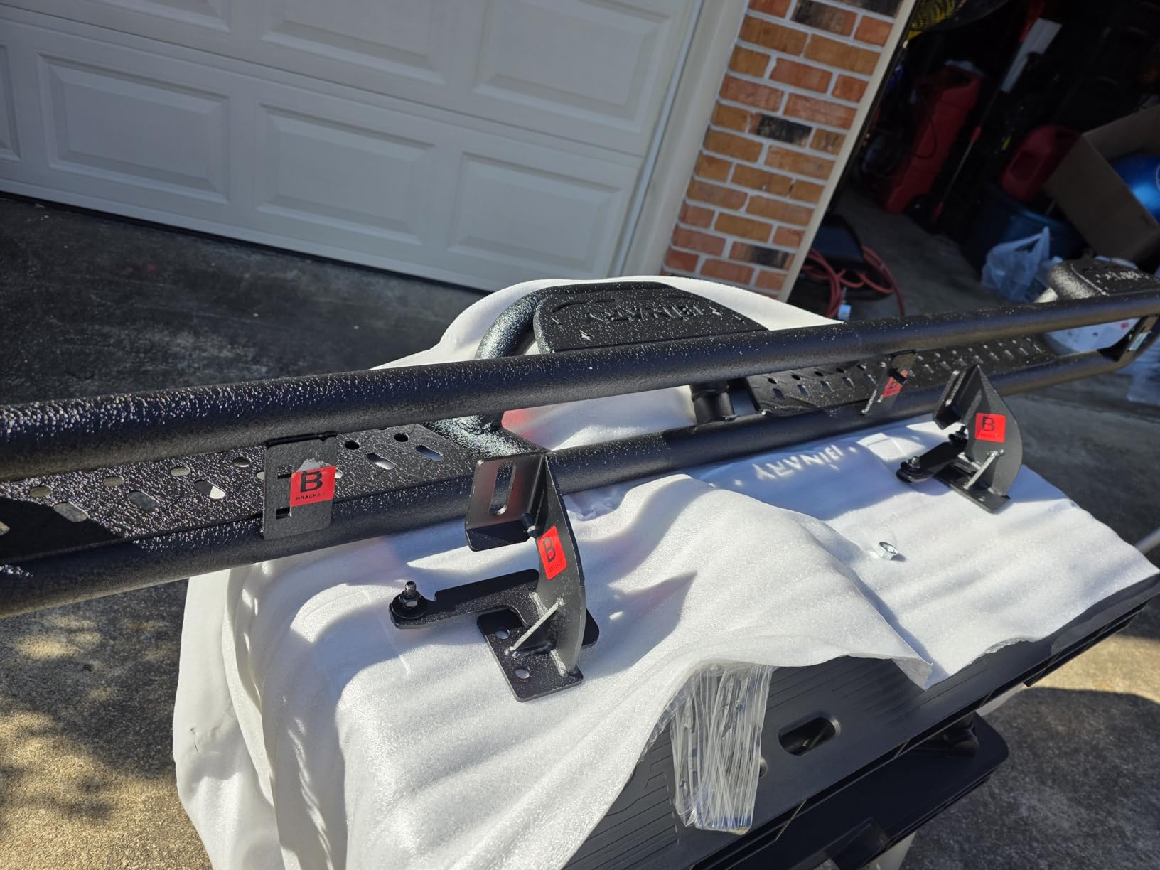 BINARY STAR Wheel to Wheel Running Boards Compatible with 2020-2026 Jeep Gladiator Jt 4 Door. Bed Access Side Steps Step Bars, Gladiator Heavy-Duty Carbon Steel Nerf Bar Side Rails Rock Sliders. customer photo 2