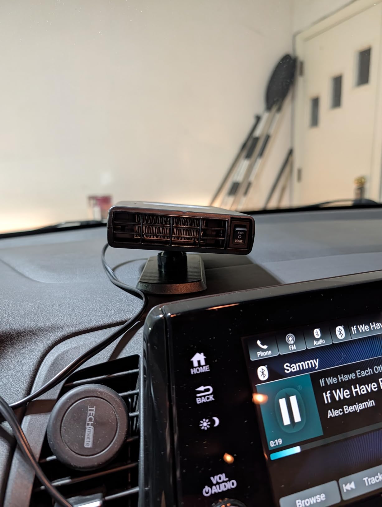 Car Heater, Portable Car Heater 12V 150W Plug-in Cigarette Lighter Car Heaters, 2 in 1 Heating and Cooling, Car Windshield Defroster Demister with Brackets, Fast Heating Defogger customer photo 1