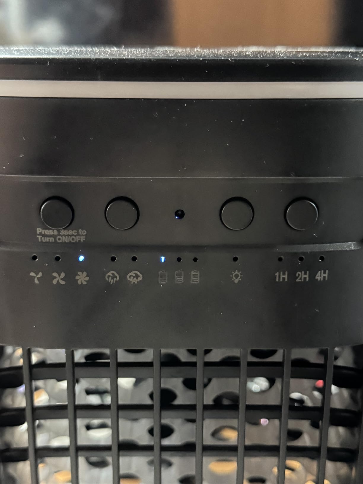 3-IN-1 Portable Air Conditioners, 5400mAh Built-In Battery Personal Evaporative Air Cooler with Remote, 2 Ice Packs & 1.2L Water Tank, 7h Timer Mini Air Conditioner for Car Desktop Camping, Midnight customer photo 2