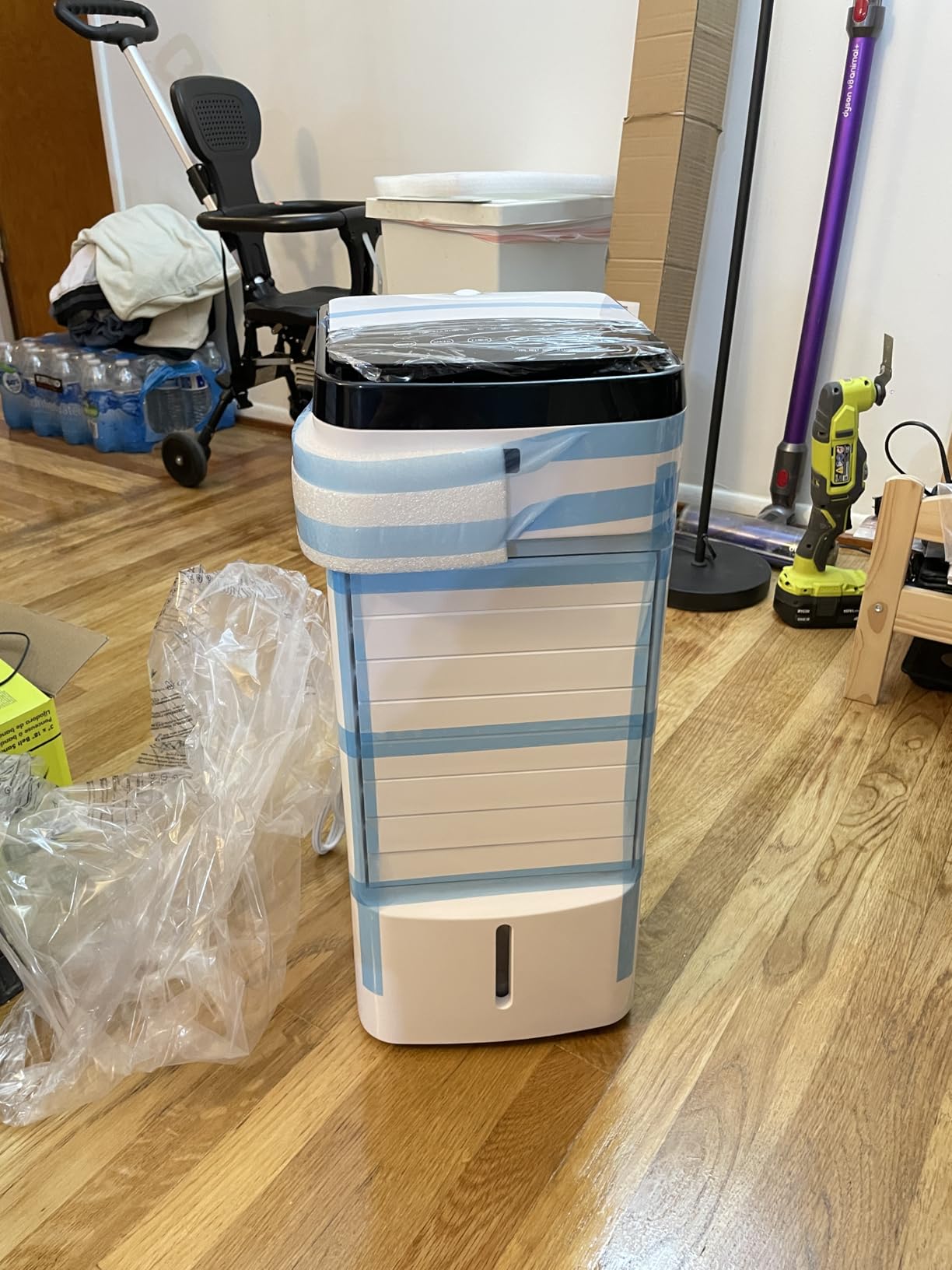 MEPTY Swamp Cooler, Windowless Portable Air Conditioners with 120 Degree Oscillation, Evaporative Air Cooler with Remote, 12H Timer, Air Cooler Fan with 3 Modes & Speeds for Bedroom Indoor Room customer photo 2