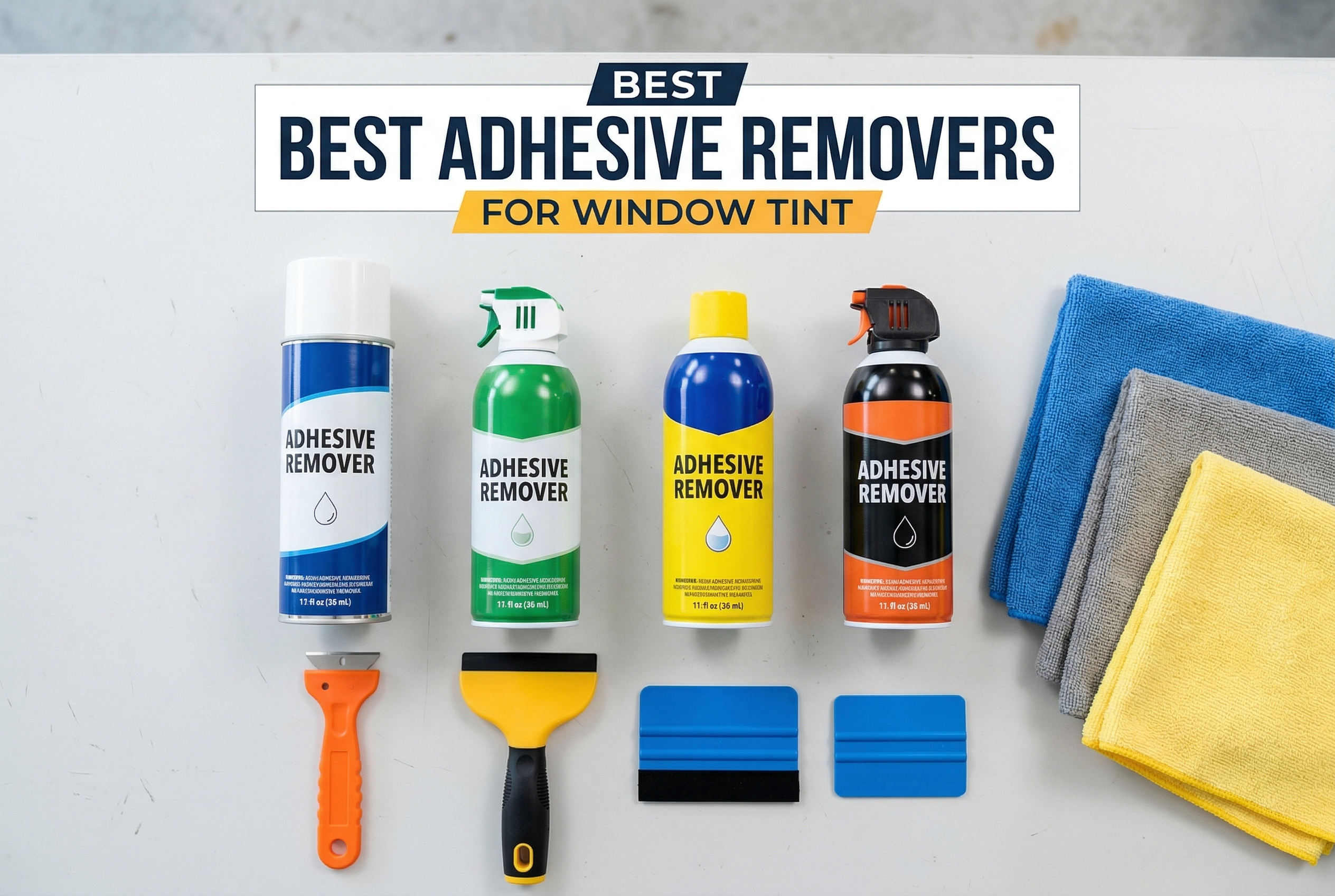 Best Adhesive Removers for Window Tint