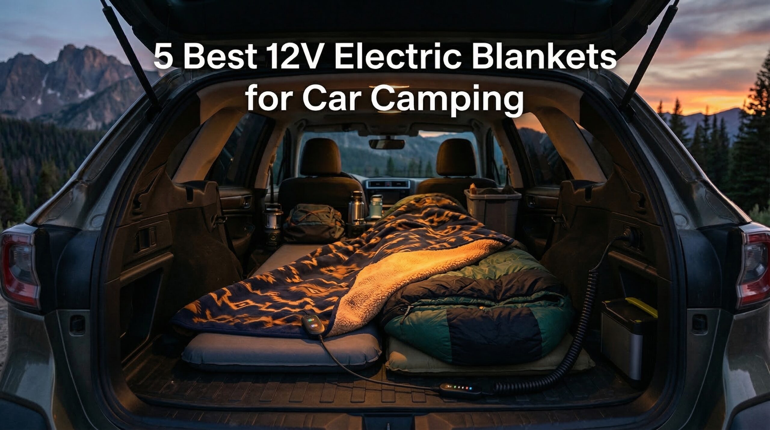 best 12V electric blankets for car camping