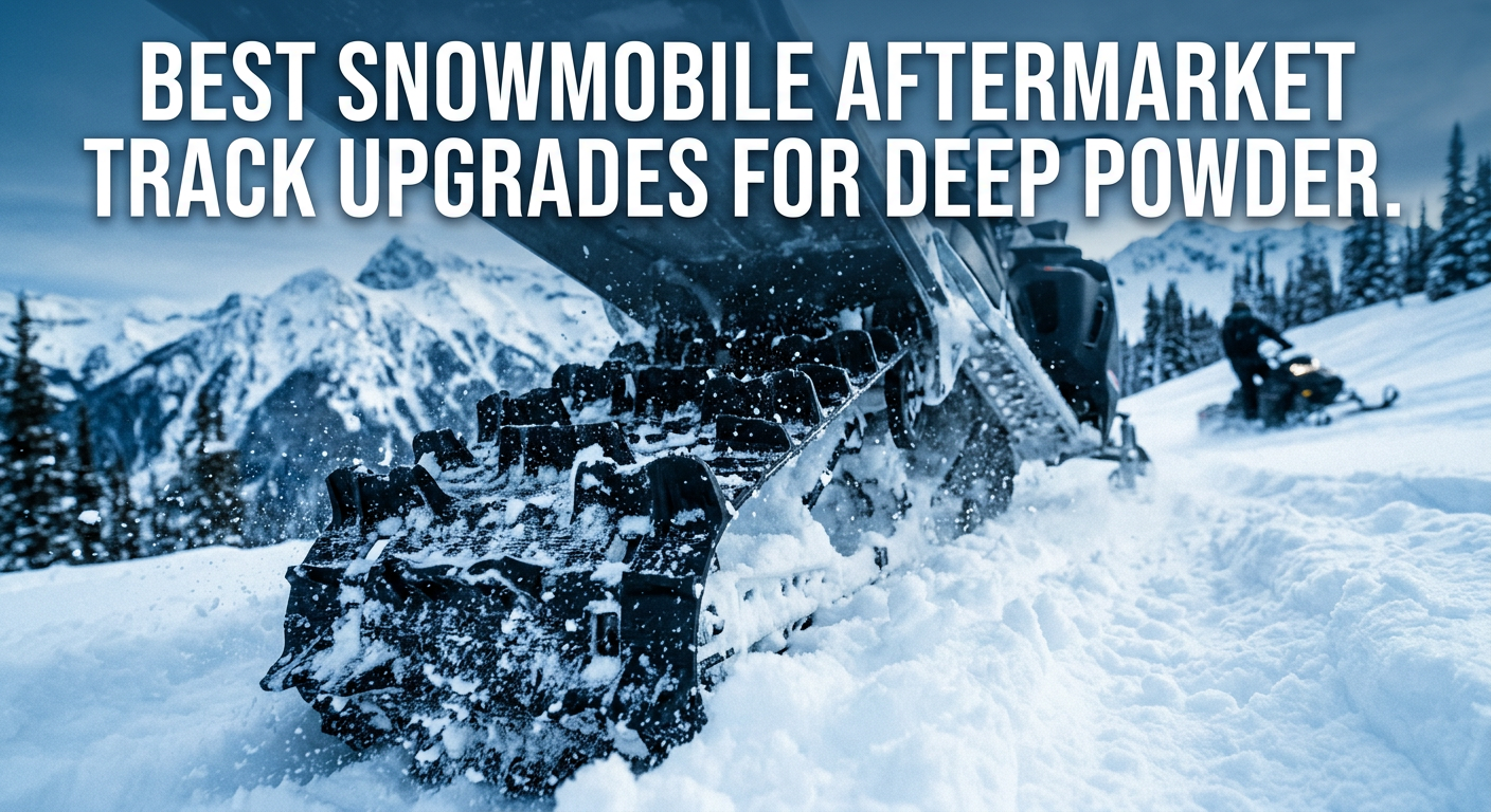 best snowmobile aftermarket track upgrades for deep powder