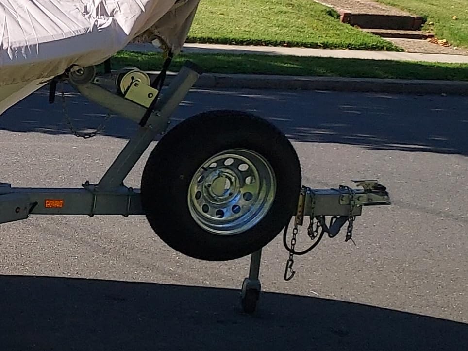 CE Smith - 27310G Heavy Duty Side Mount Spare Tire Carrier for Trailer - Holder for 4 or 5 Lug Wheels Up to 15
