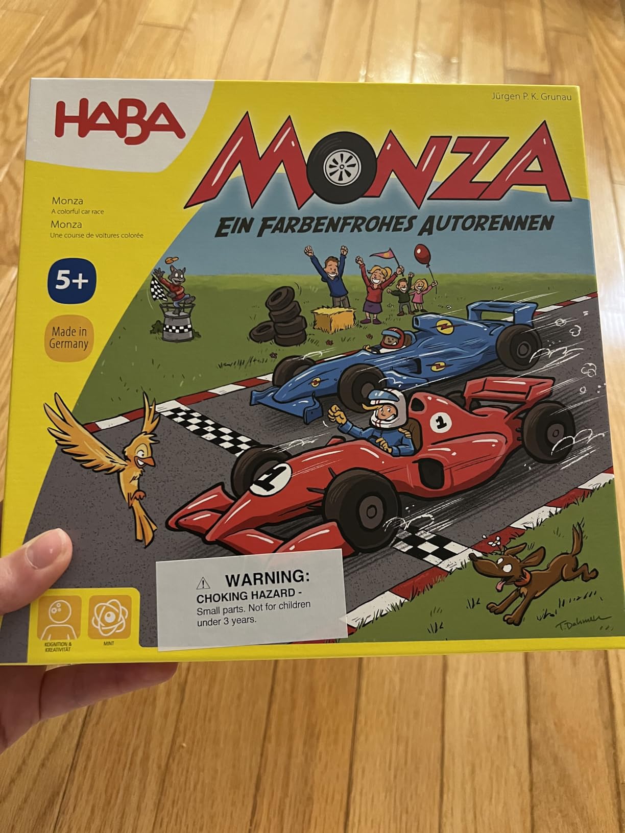 HABA Monza - Car Racing Games & Beginner's Board Game, Engaging Family Games for Kids and Adults Ages 5+ (Made in Germany) customer photo 1