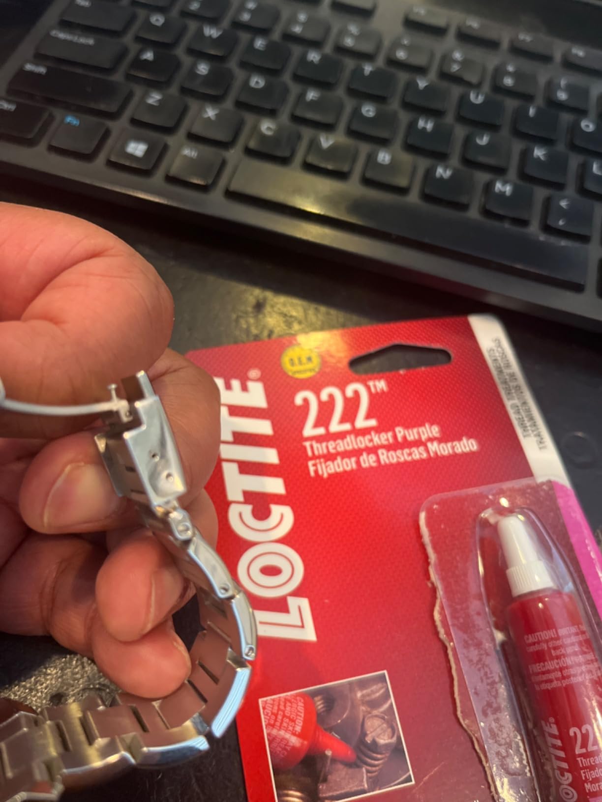 Loctite 38653 222 Purple Low Strength Thread Locker Tube - 6 ml customer photo 1