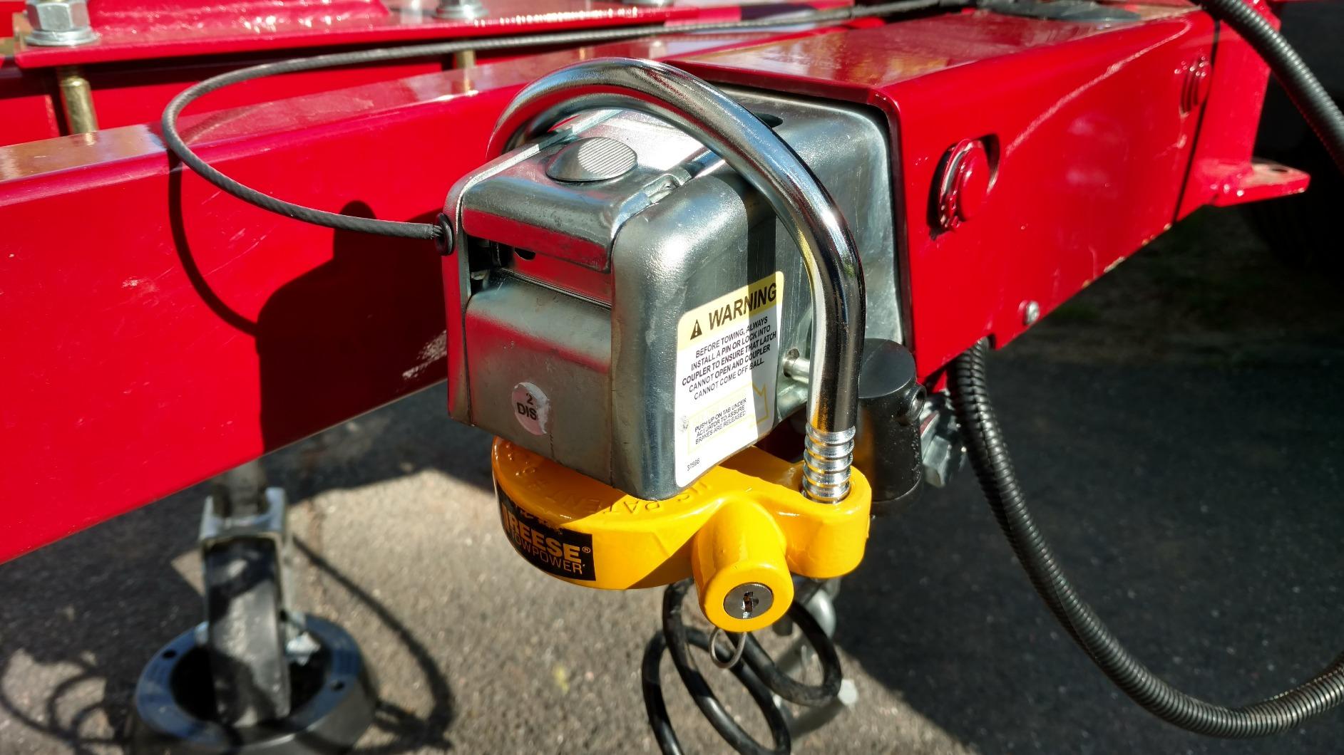 REESE Towpower 72783 Coupler Lock, Adjustable Storage Security, Heavy-Duty Steel, Yellow and Chrome (Universal Fit) customer photo 1