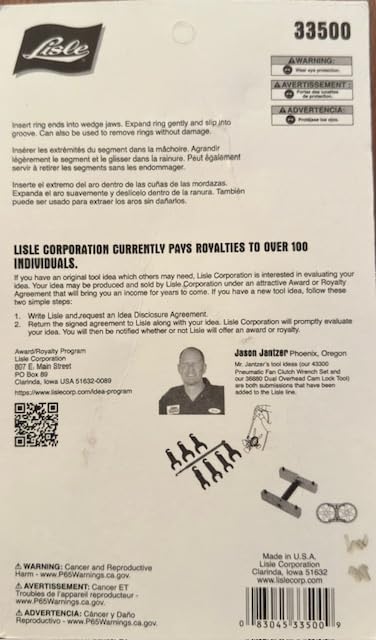 Lisle 33500 Piston Ring Installer customer photo 1