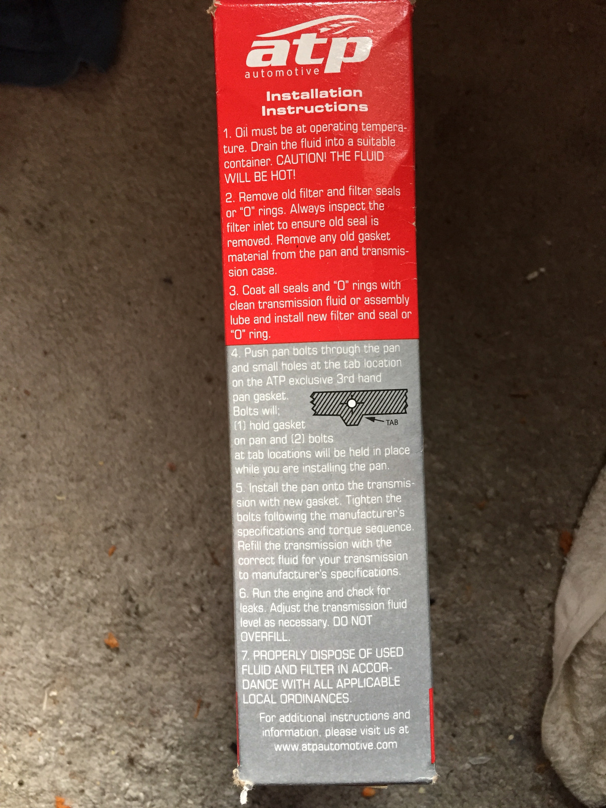 ATP B-207 Automatic Transmission Filter Kit customer photo 1