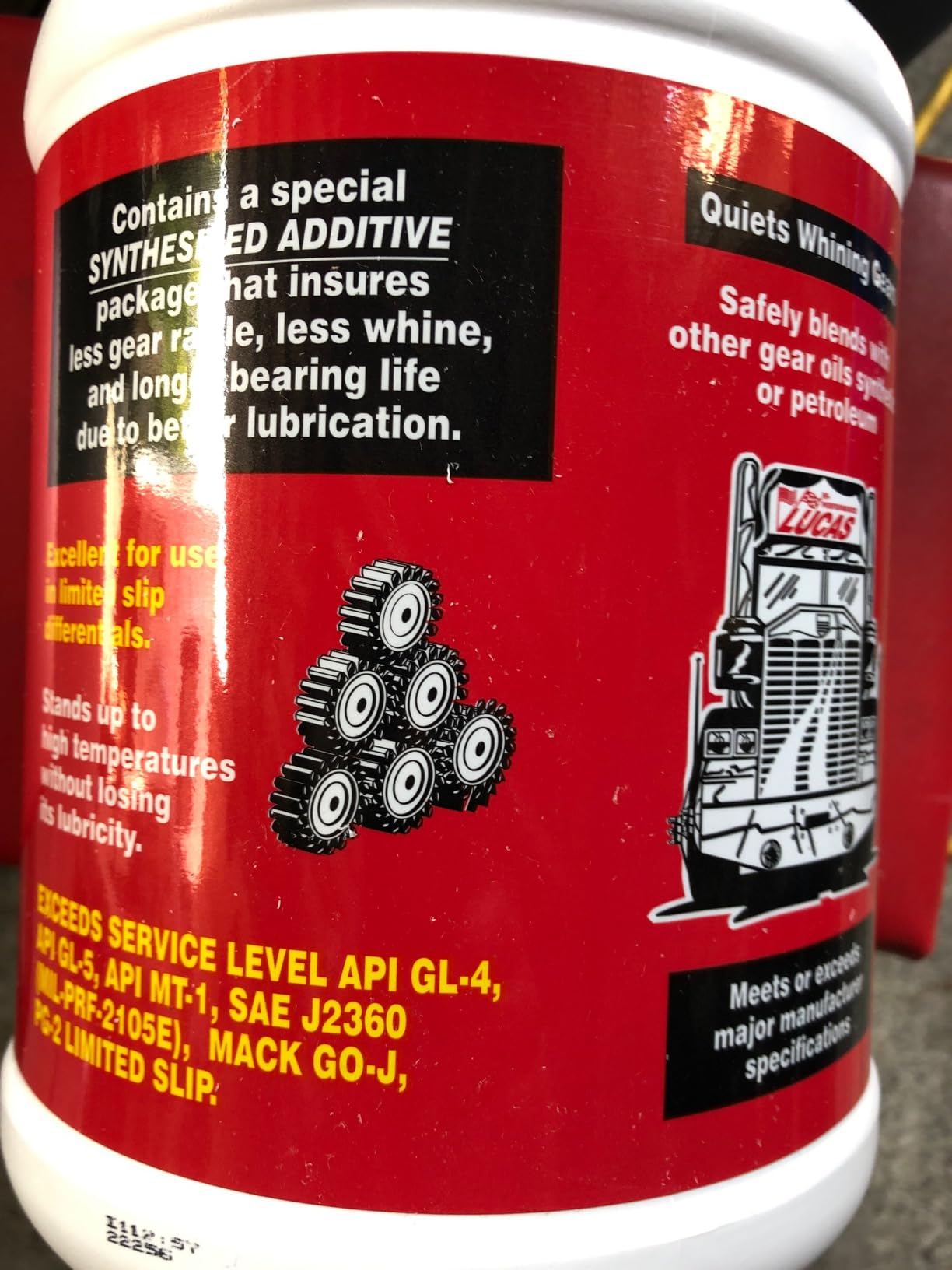 Lucas Oil 10122 Synthetic SAE 75W-140 Gear Oil - 1 Gallon customer photo 2