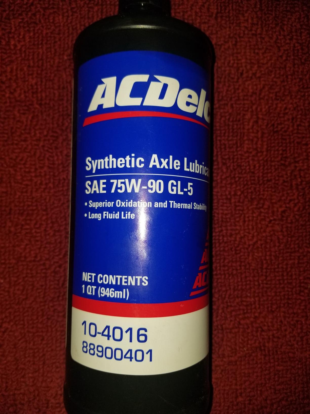 ACDelco GM Original Equipment 10-4016 GL-5 75W-90 Synthetic Axle Lubricant - 1 qt customer photo 2