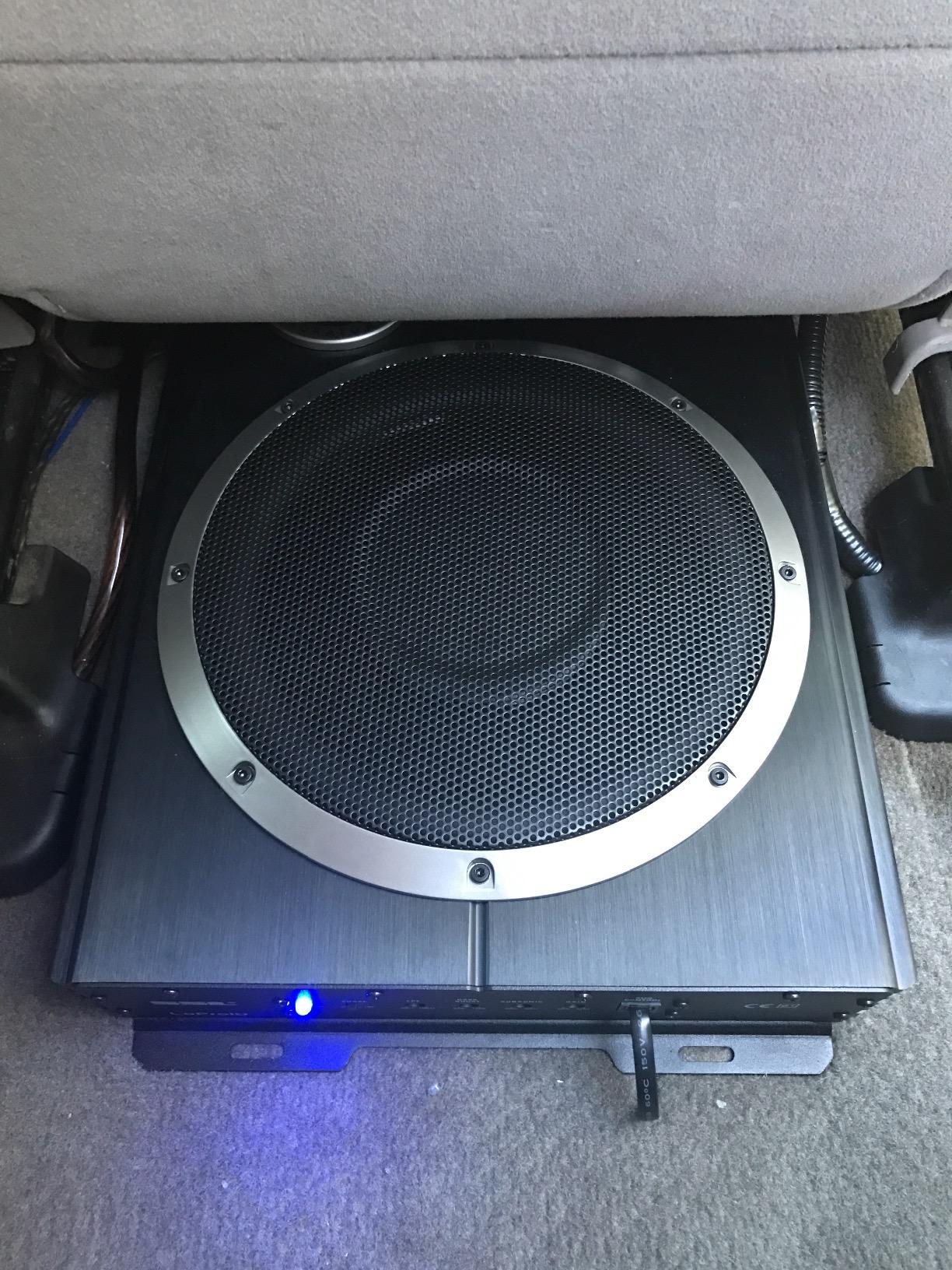 Sound Storm Laboratories LOPRO10 Powered Under Seat Car Subwoofer - 1200 Watts Max, Single 2.6 Ohm, Voice Coil, Built in Amp, Low Profile, Remote Subwoofer Control customer photo 2