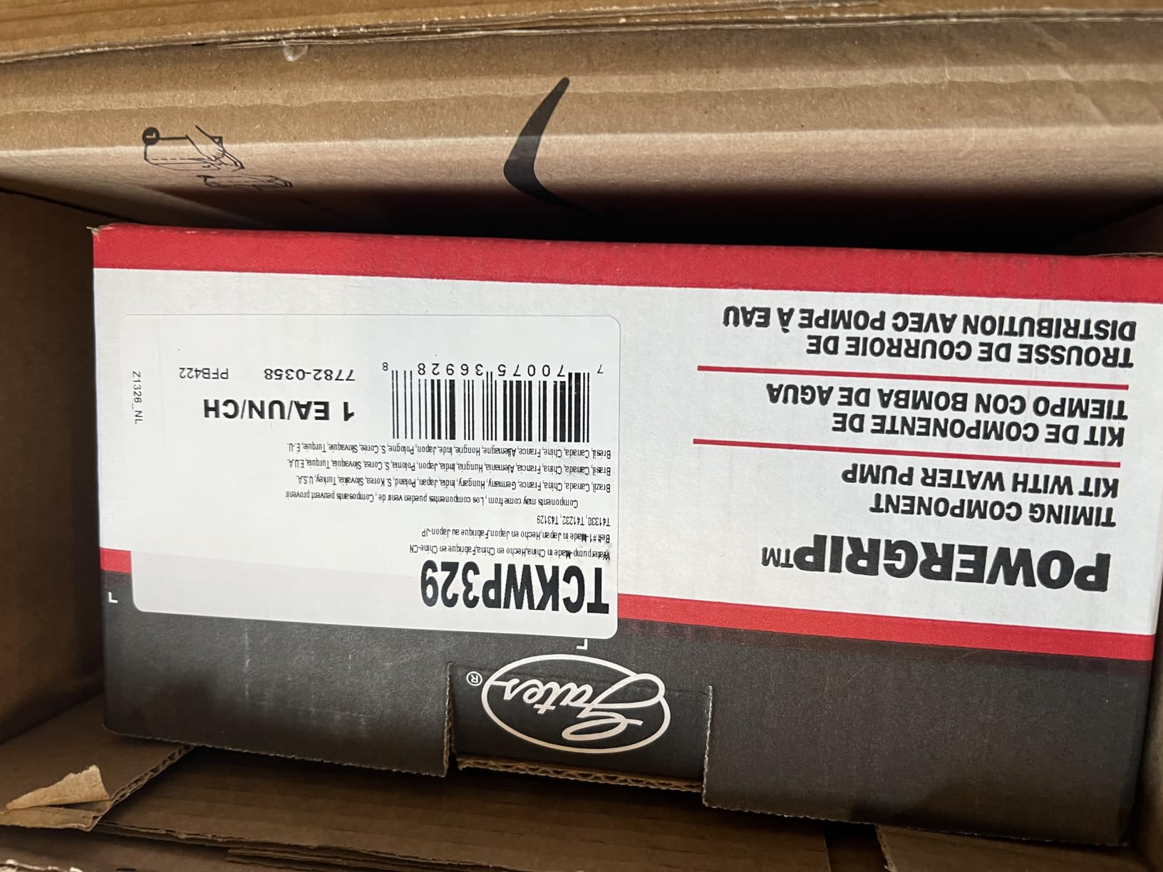 Gates TCKWP329 Power Grip Premium Timing Component Kit with Water Pump customer photo 2