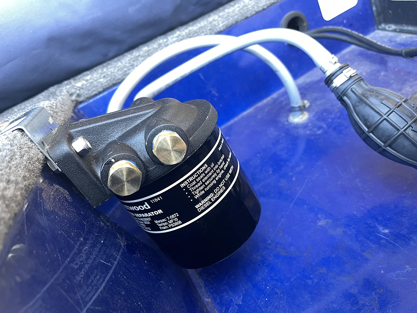 Attwood 11840-7 Universal 10-Micron Marine Fuel/Water Separator Kit customer photo 2