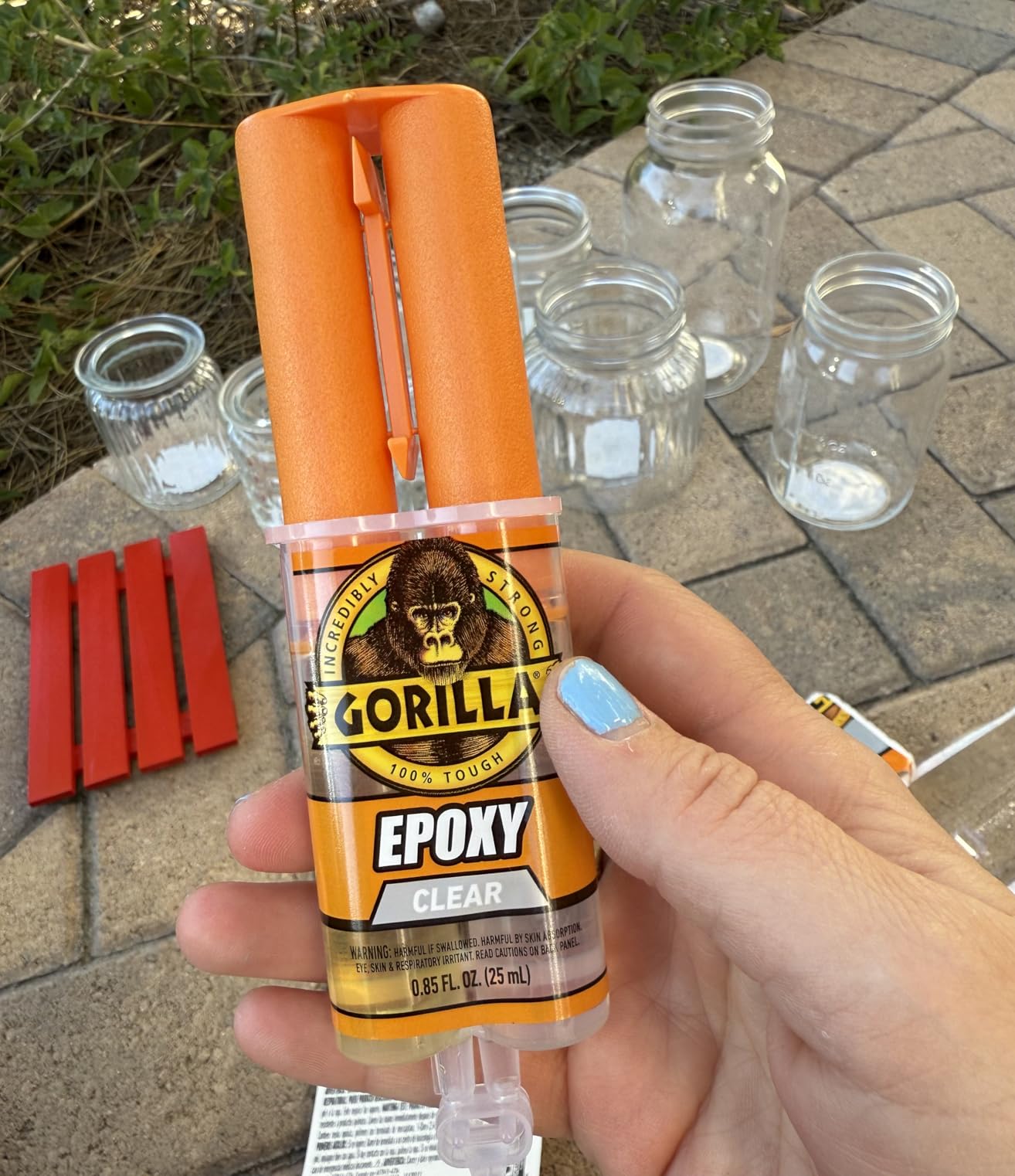 Gorilla 2 Part Epoxy, Clear Epoxy, 0.85 Ounce Syringe (Pack of 1) - 5 Minute Set, Incredibly Strong Bonding customer photo 1