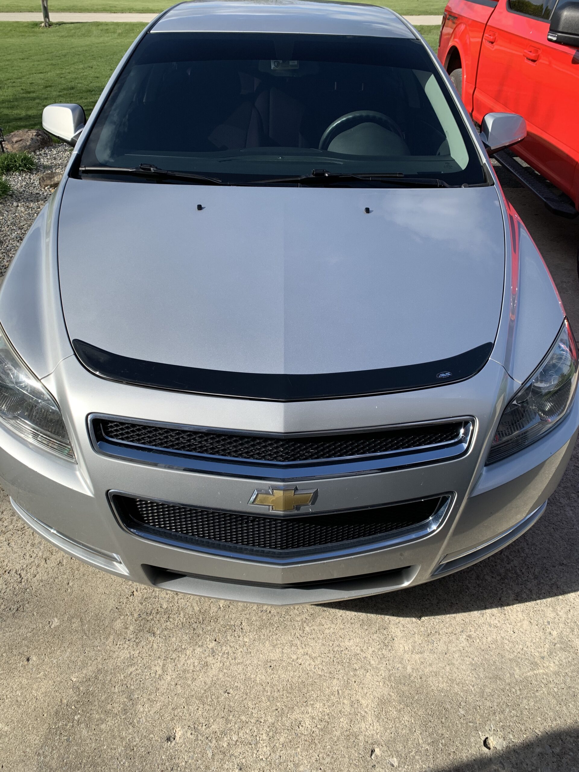 Auto Ventshade [AVS] Aeroskin Hood Protector | Fits 2008 - 2012 Chevrolet Malibu | Low Profile Deflector / Bug Shield - 1 pc., Smoke | 320006 customer photo 1