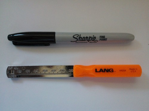 A & E Hand Tools 4450A E-Z Grip Spark Plug Gap Gauge, Orange customer photo 1