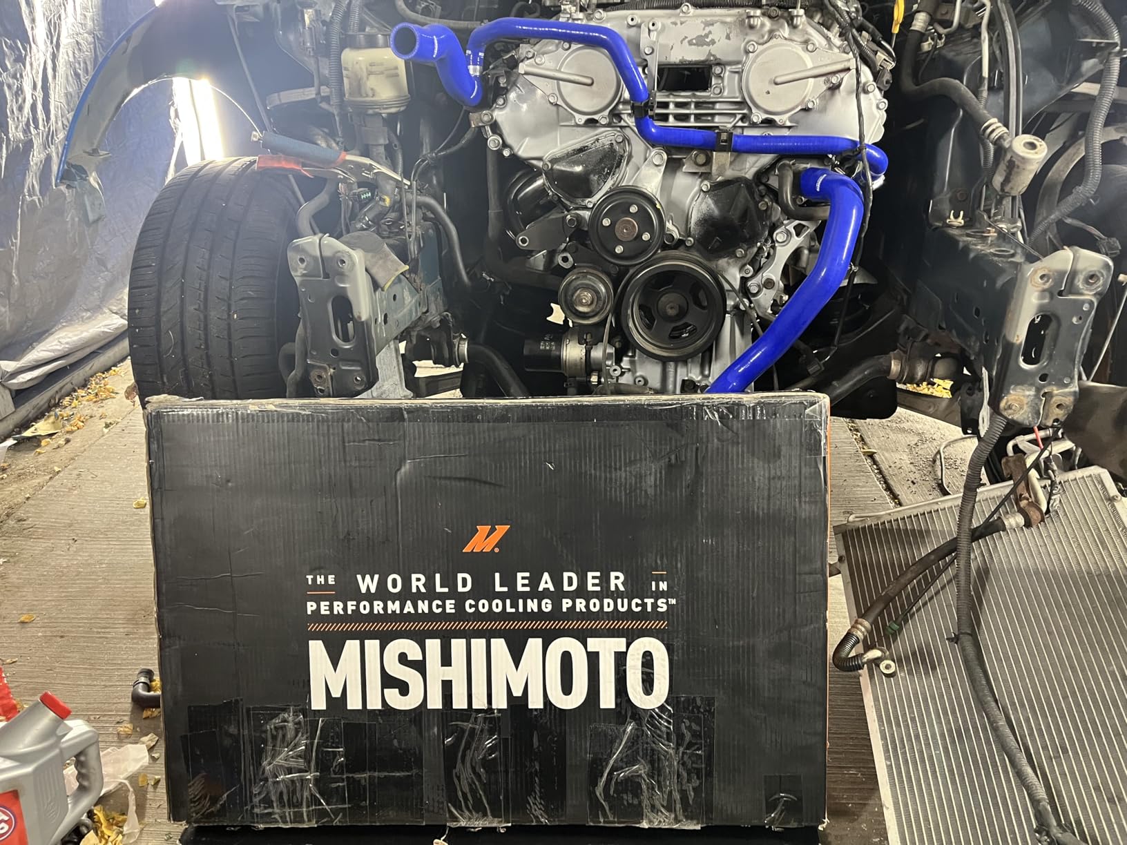 Mishimoto MMHOSE-350Z-03RD Silicone Radiator Hose Kit Compatible With Nissan 350Z 2003-2006 Red customer photo 1