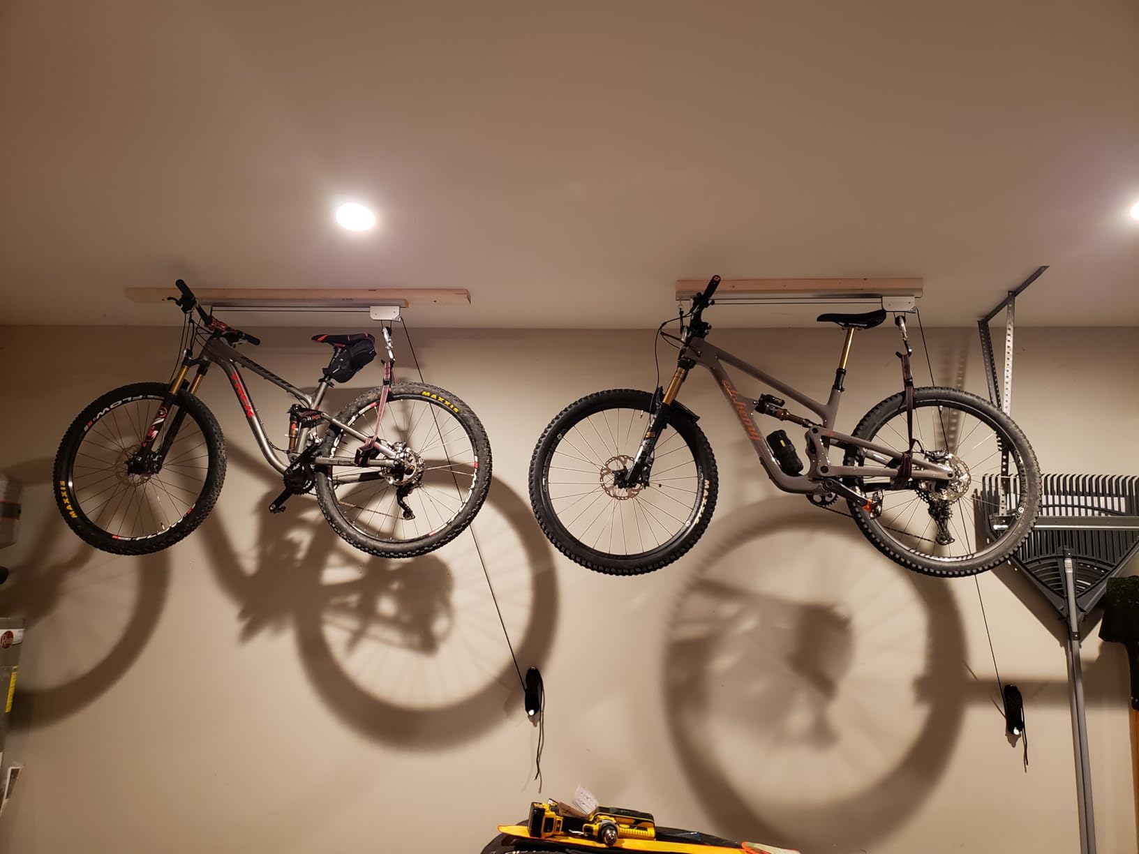 RAD Cycle Products Rail Mount Bike and Ladder Lift for Your Garage or Workshop Holds up to 75 Pounds No Mounting Board Needed customer photo 1