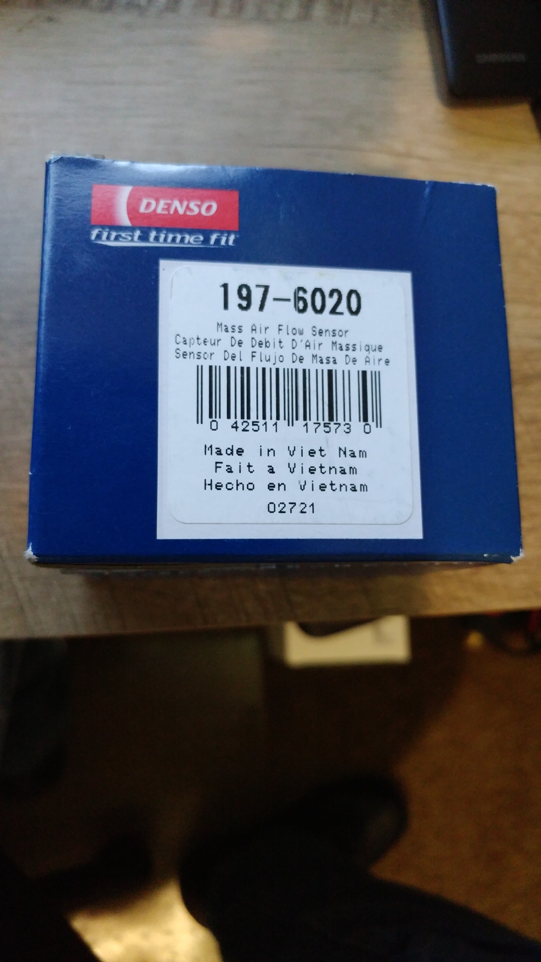 Denso 197-6020 Mass Air Flow Sensor customer photo 2