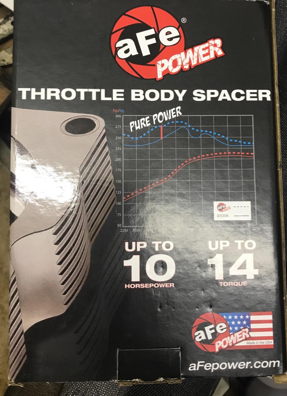 aFe Power Silver Bullet 46-33011 Ford Throttle Body Spacer customer photo 1