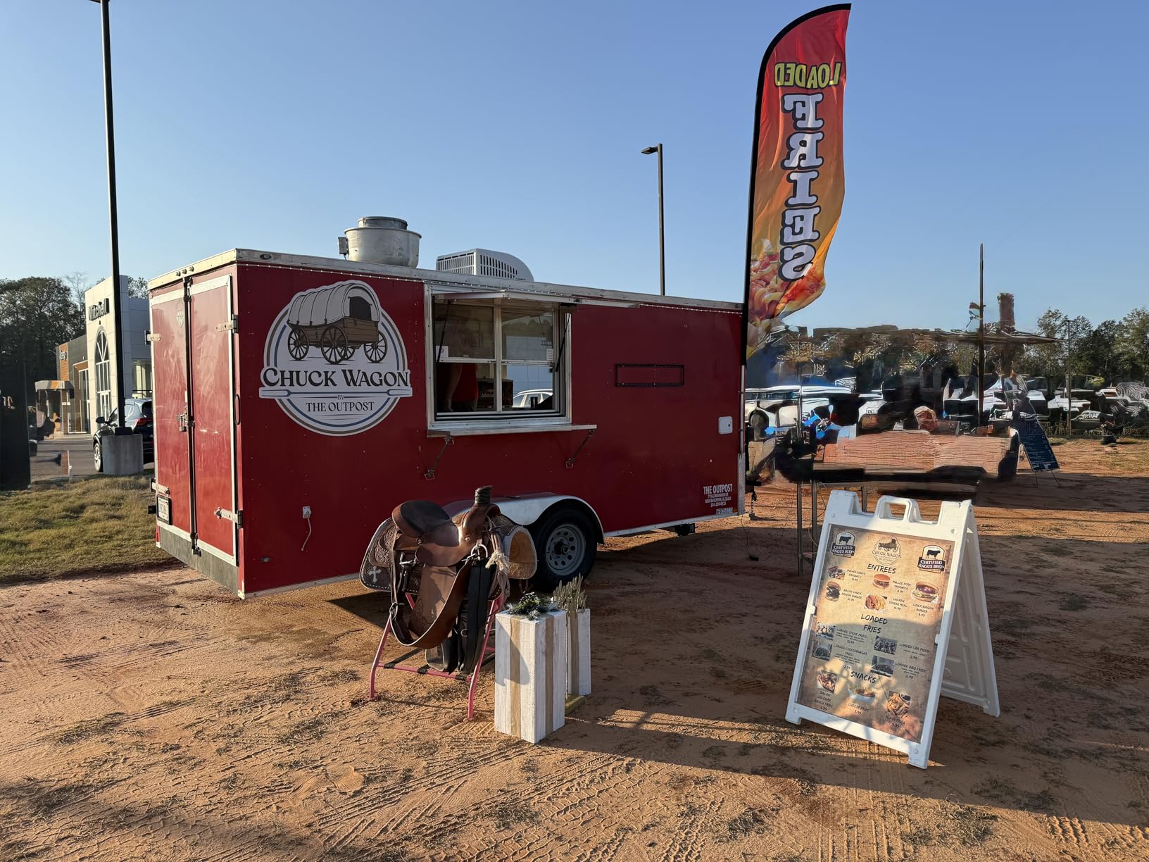 Plasticade Signicade Deluxe A Frame Sidewalk Curb Sign Portable Folding Double Sided Display with Quick Change System for Store Signs, White customer photo 1