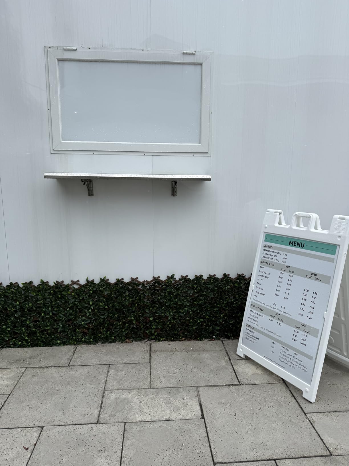 Plasticade Signicade Deluxe A Frame Sidewalk Curb Sign Portable Folding Double Sided Display with Quick Change System for Store Signs, White customer photo 2