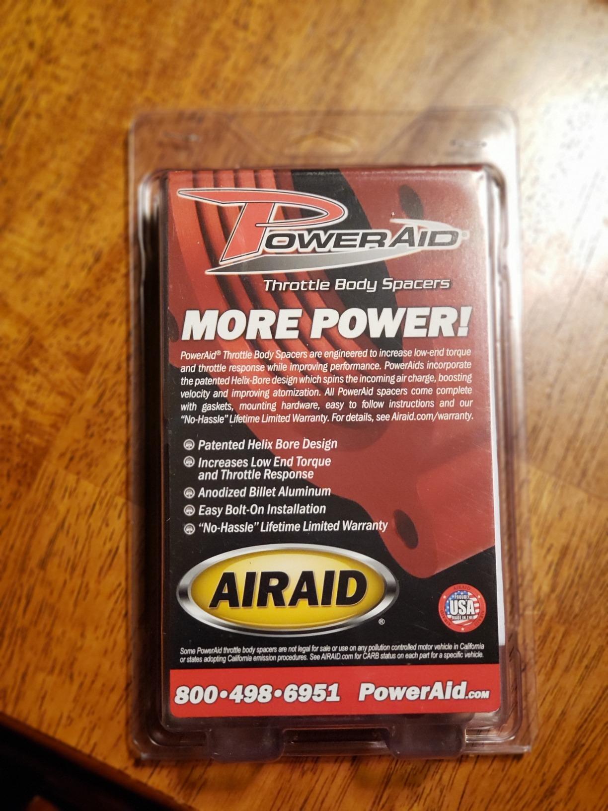 Airaid 300-637 PowerAid Throttle Body Spacer customer photo 2