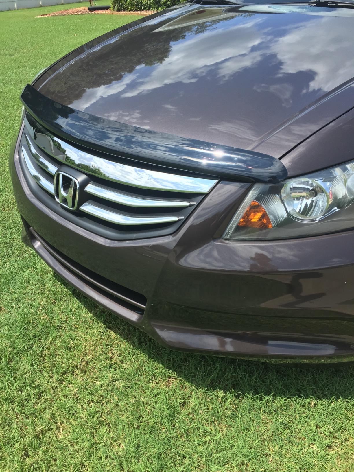 Auto Ventshade [AVS] Carflector Hood Shield/Protector | Fits 2008-2012 Honda Accord (Sedan ONLY)| Medium Profile Bug Deflector - 1 pc., Dark Smoke | 20640 customer photo 1