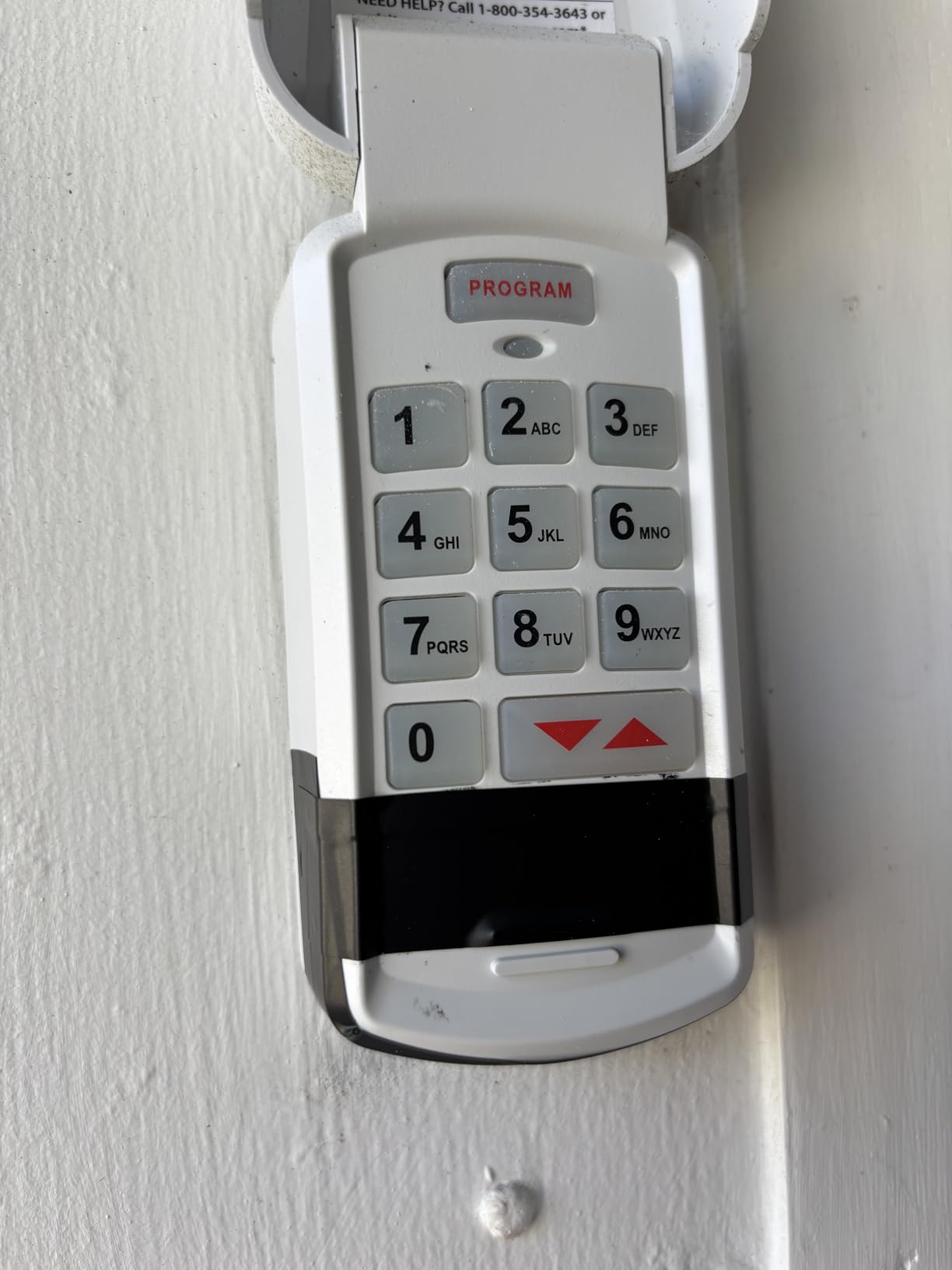 Genie Garage Door Opener Wireless Keyless Keypad - Safe & Secure Access - Compatible with All Genie Intellicode Garage Door Openers - Easy Entry into the Garage With a PIN - Model GK-R, White customer photo 1