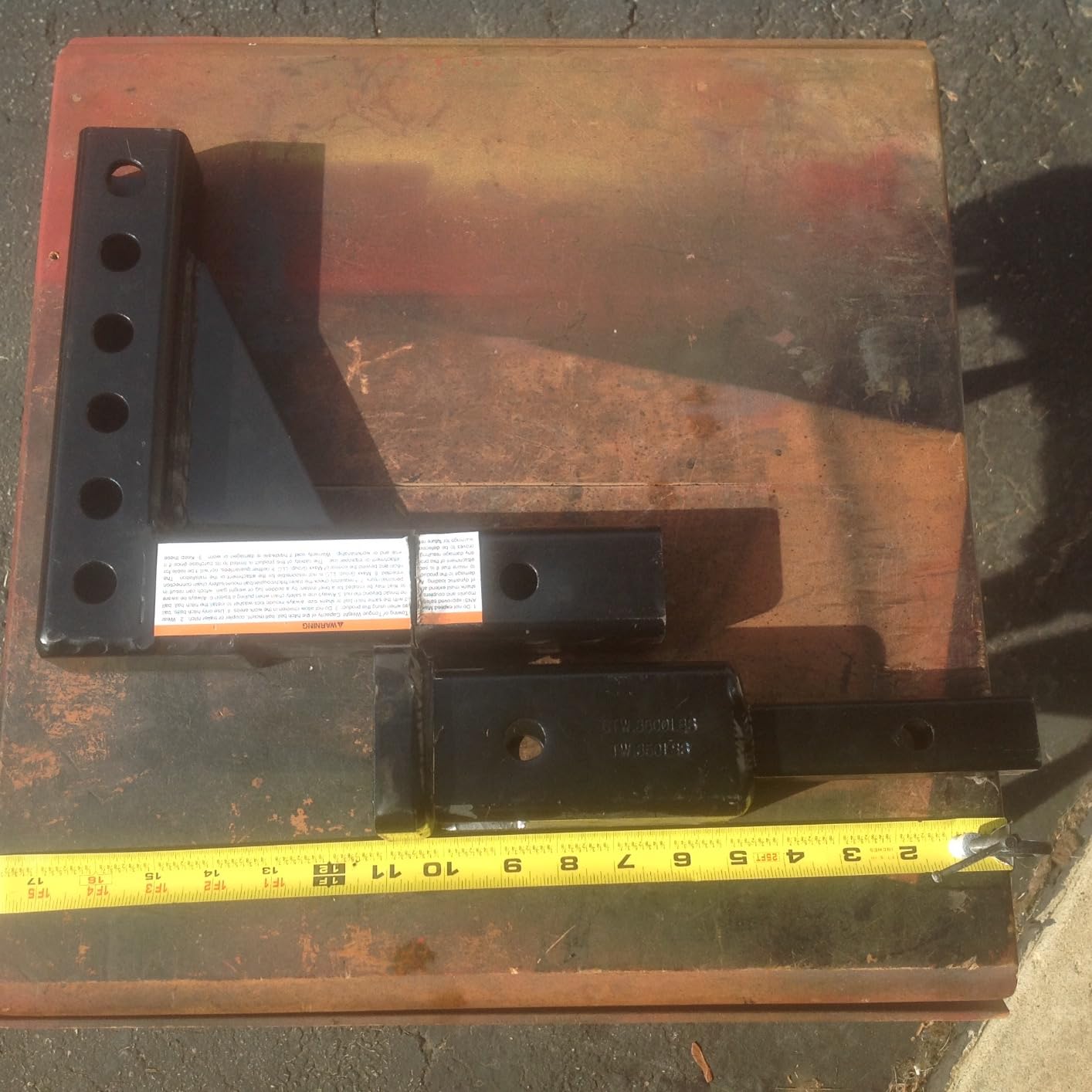 MaxxHaul Adjustable Ball Mount, 5,000 lb Towing Capacity with 8-Position Height Adjustment, Fits 2