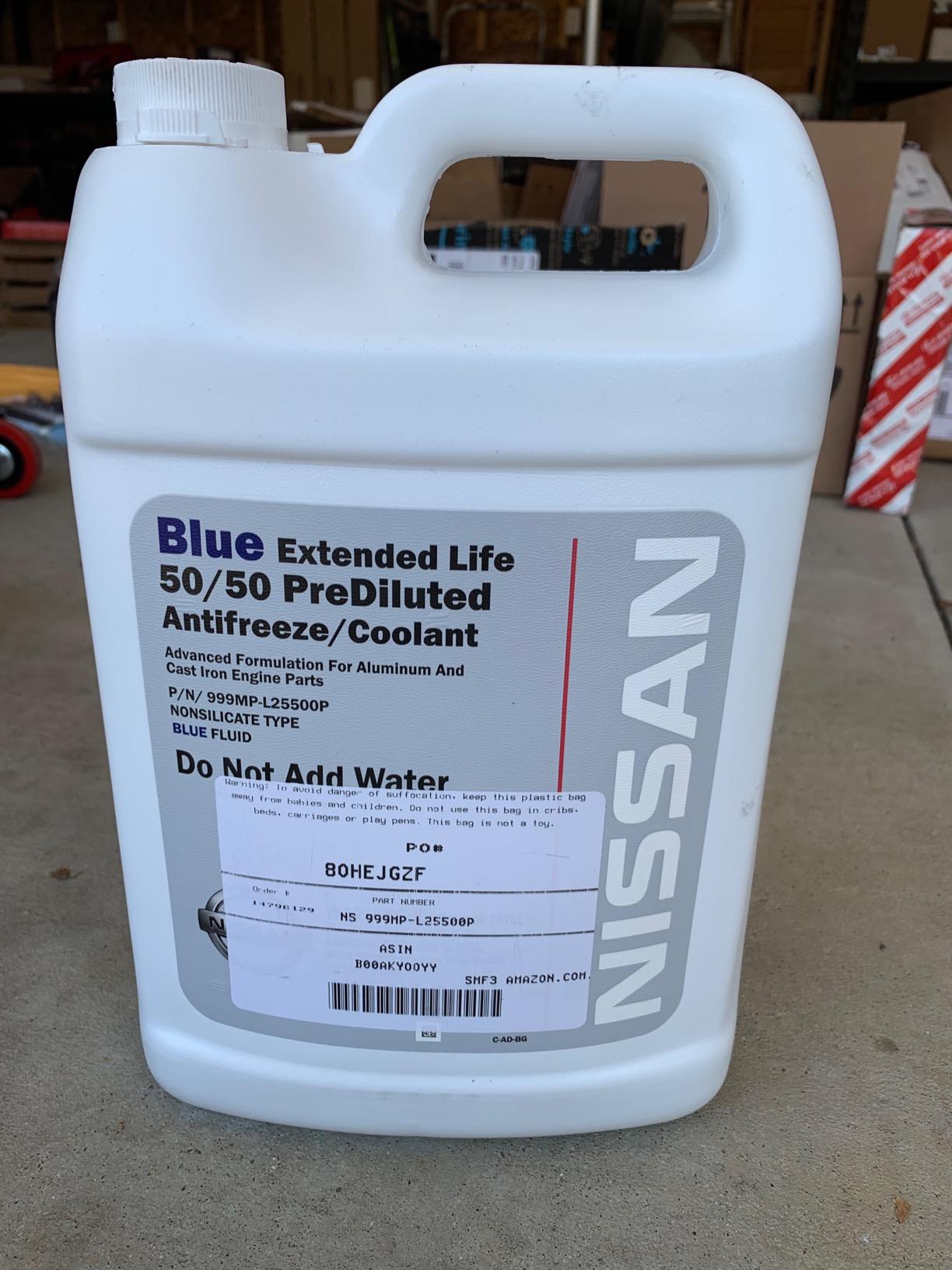 Genuine Nissan Fluid 999MP-L25500P Blue Long Life Antifreeze/Coolant - 1 Gallon customer photo 2