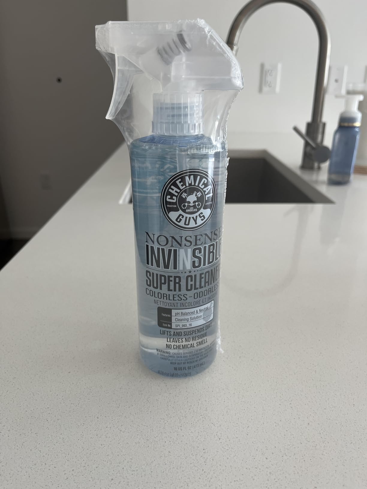 Chemical Guys Nonsense Colorless & Odorless All Surface Cleaner - Interior Cleaner, Safe for Vinyl, Rubber, Plastic, Carpet, and Upholstery, pH Balanced, Residue-Free, Unscented, 1 Gallon (128 fl oz) customer photo 1