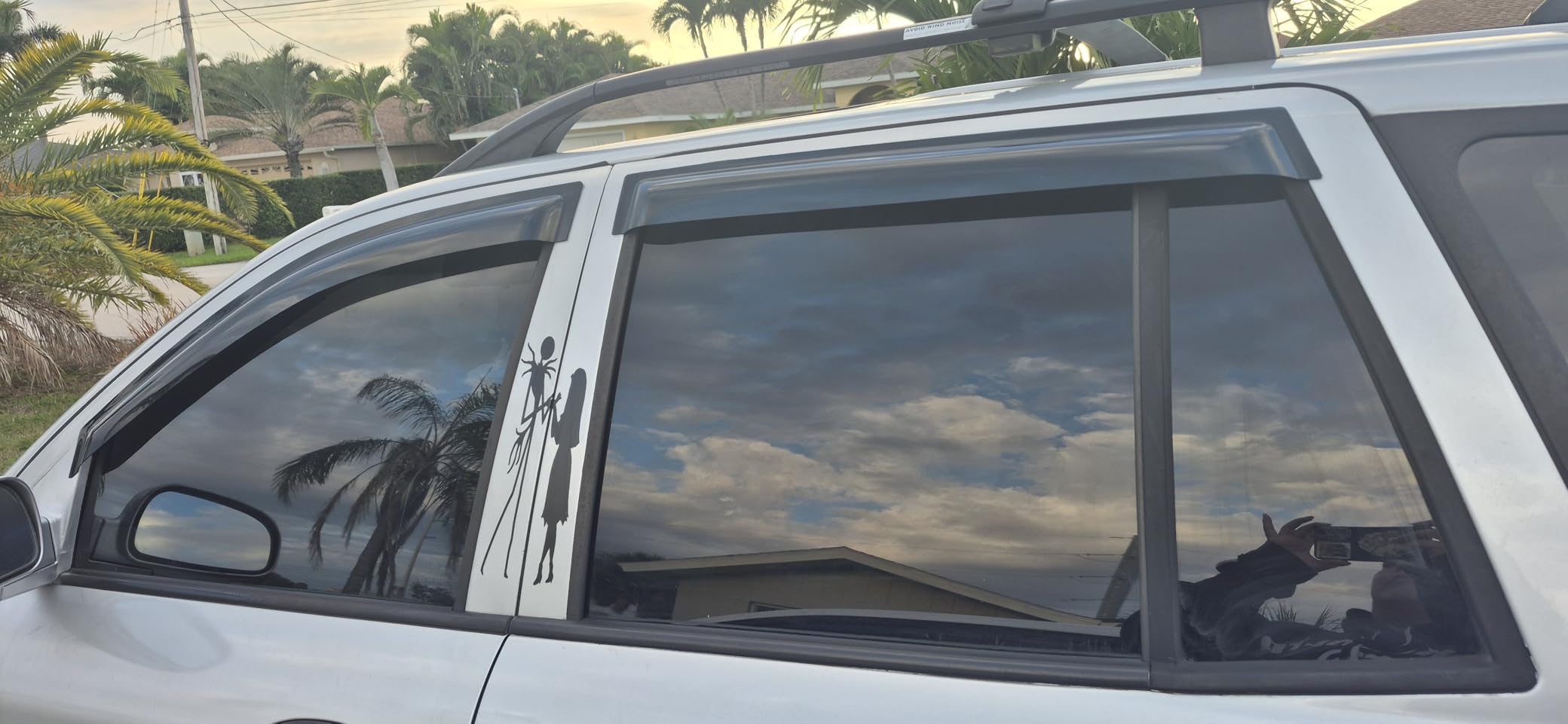 Tuningpros WV-510 Outside Mount Window Visor Deflector Rain Guard Dark Smoke 4-pc Set, Compatible with 2006-2010 Volkswagen Jetta Sedan customer photo 1