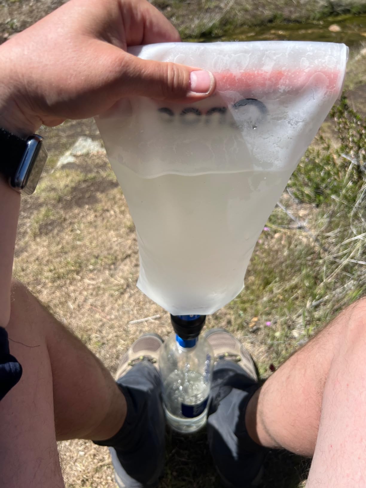 Sawyer Products SP129 Squeeze Water Filtration System w/Two 32-Oz Squeeze Pouches, Straw, and Hydration Pack Adapter customer photo 1