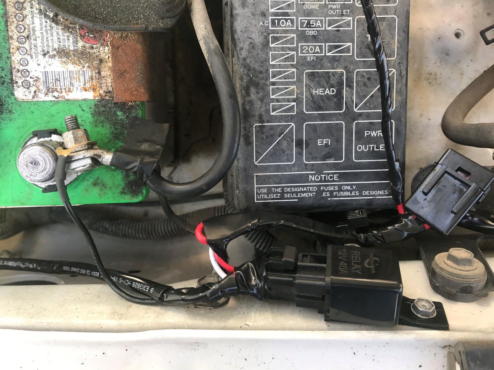 MICTUNING LED Light Bar Wiring Harness Off Road Power 40A Relay Fuse ON-Off Switch (2 Lead) customer photo 2