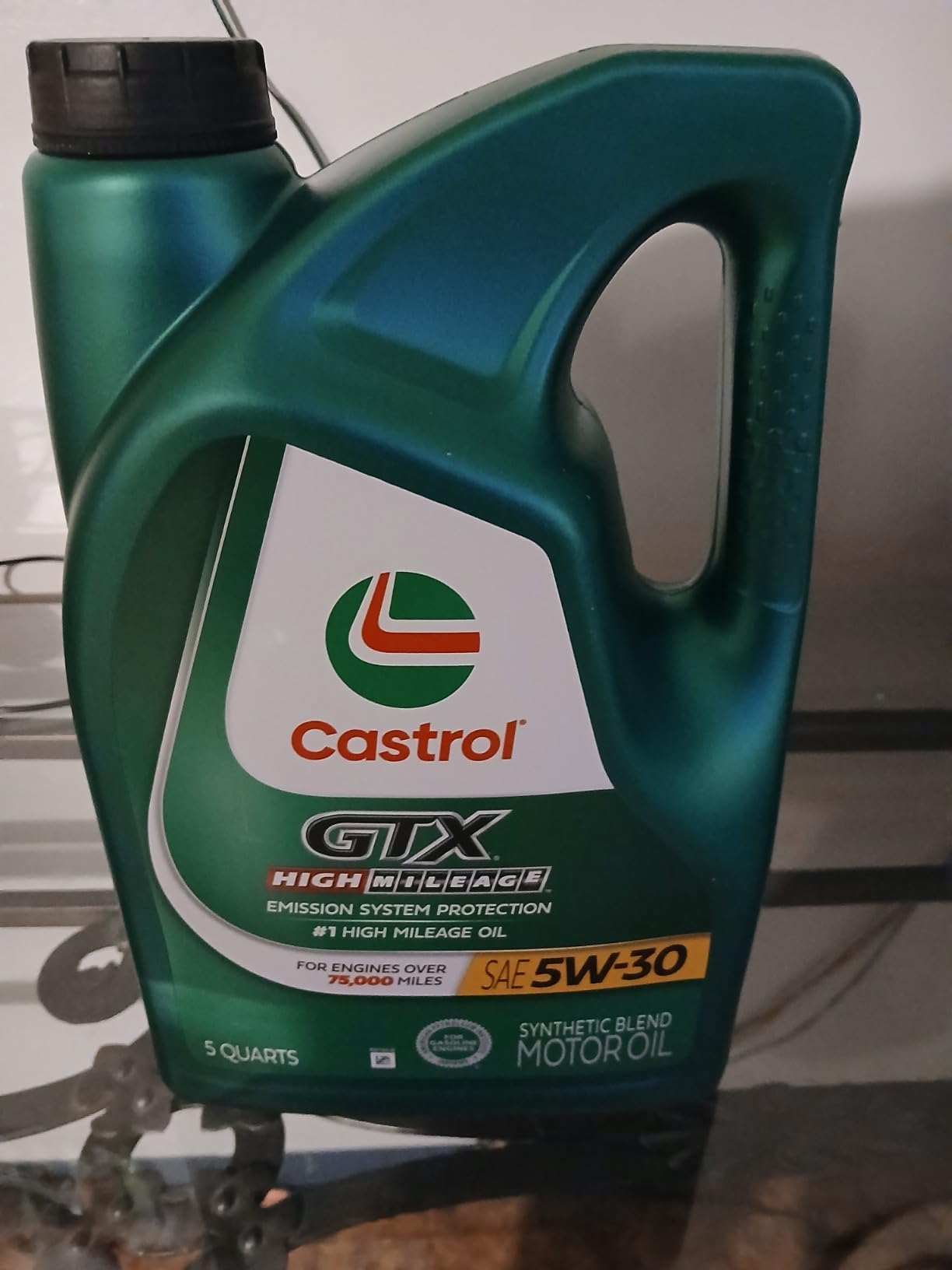 Castrol GTX High Mileage 5W-30 Synthetic Blend Motor Oil, 5 Quarts customer photo 2