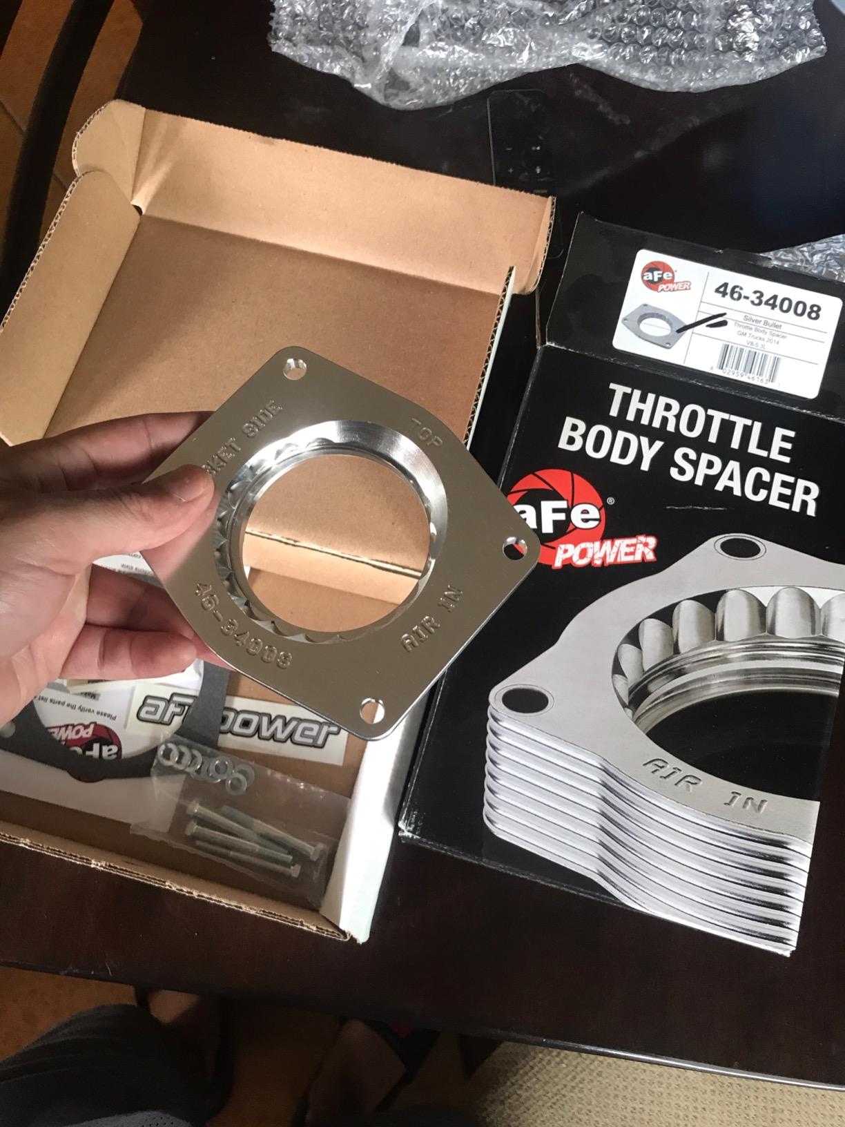 aFe Power Silver Bullet 46-34008 GM Throttle Body Spacer customer photo 2