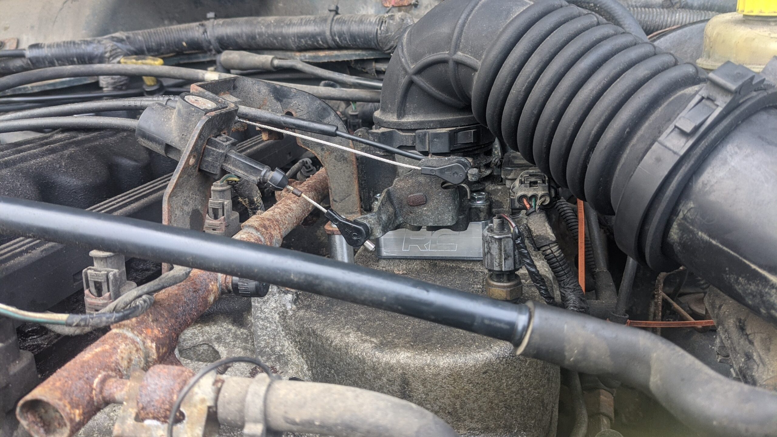 Rough Country Throttle Body Spacer for 87-06 Jeep Wrangler TJ/YJ/XJ/MJ - 1068 customer photo 2