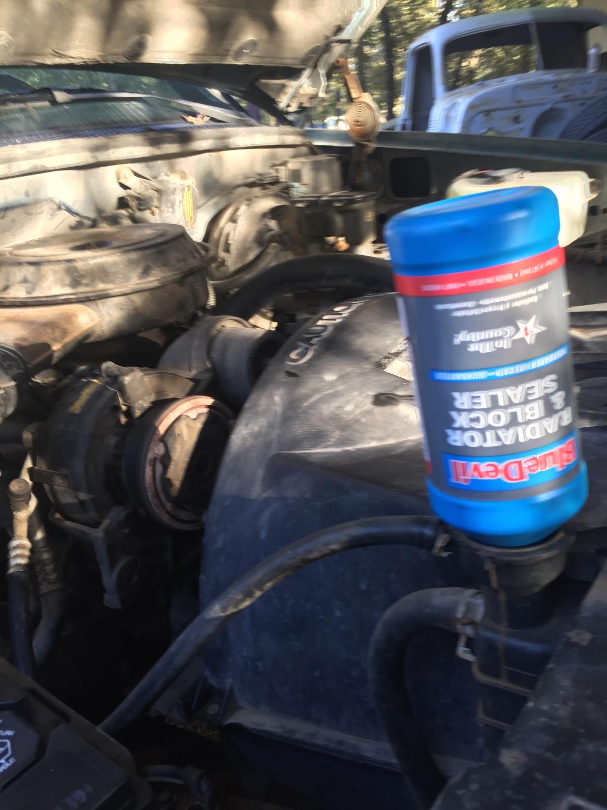 BlueDevil Radiator & Block Sealer - 16 oz | Permanent Repair for Radiator & Engine Block Leaks | Safe, Non-Clogging Formula for All Cooling Systems customer photo 1