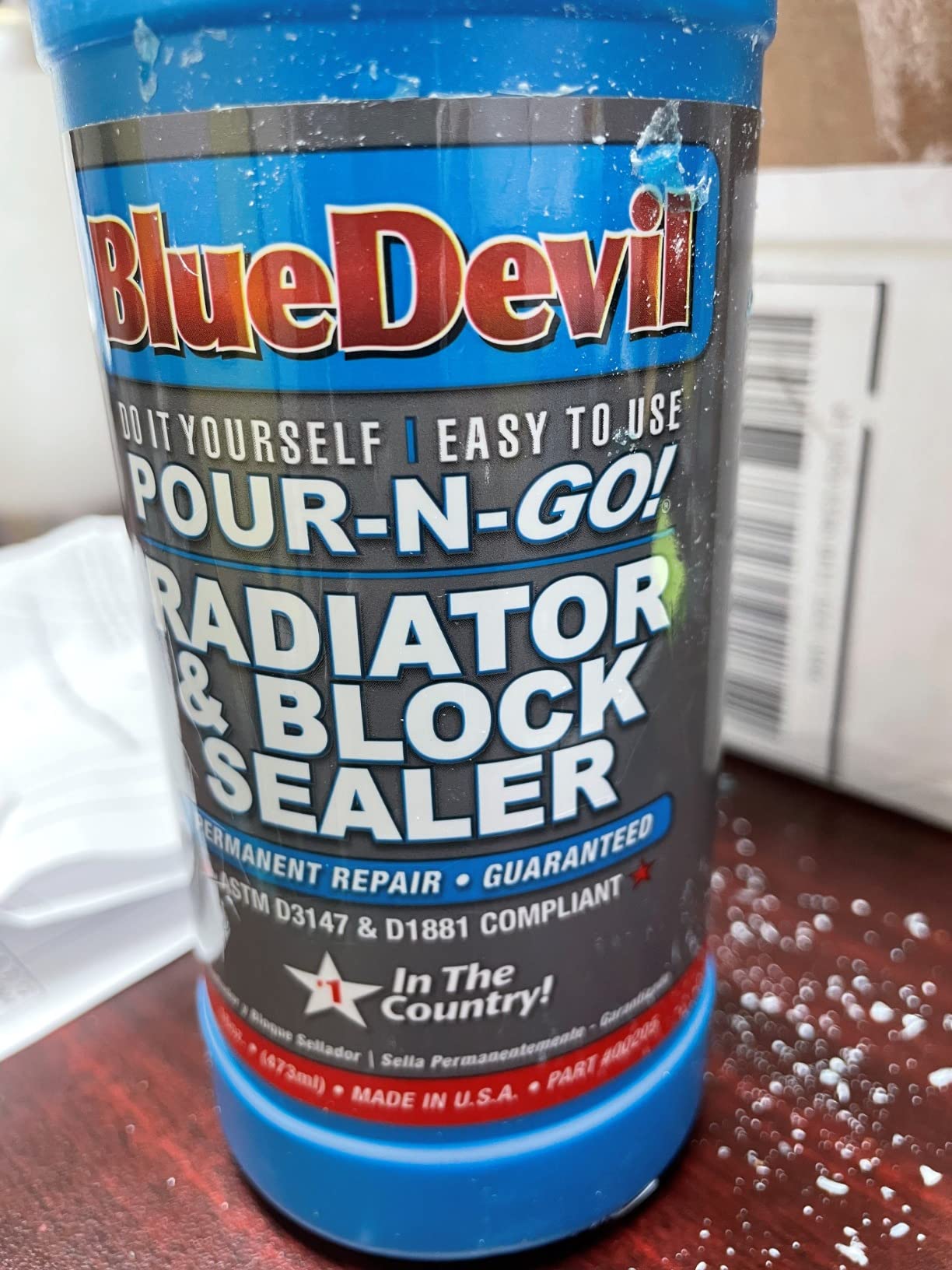 BlueDevil Radiator & Block Sealer - 16 oz | Permanent Repair for Radiator & Engine Block Leaks | Safe, Non-Clogging Formula for All Cooling Systems customer photo 2