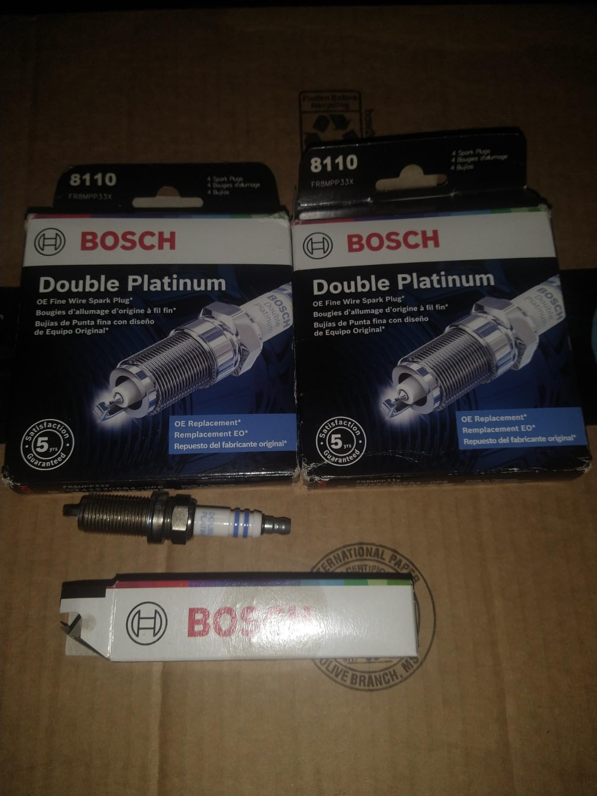 BOSCH 8110 OE Fine Wire Double Platinum Spark Plug - Pack of 4 customer photo 2