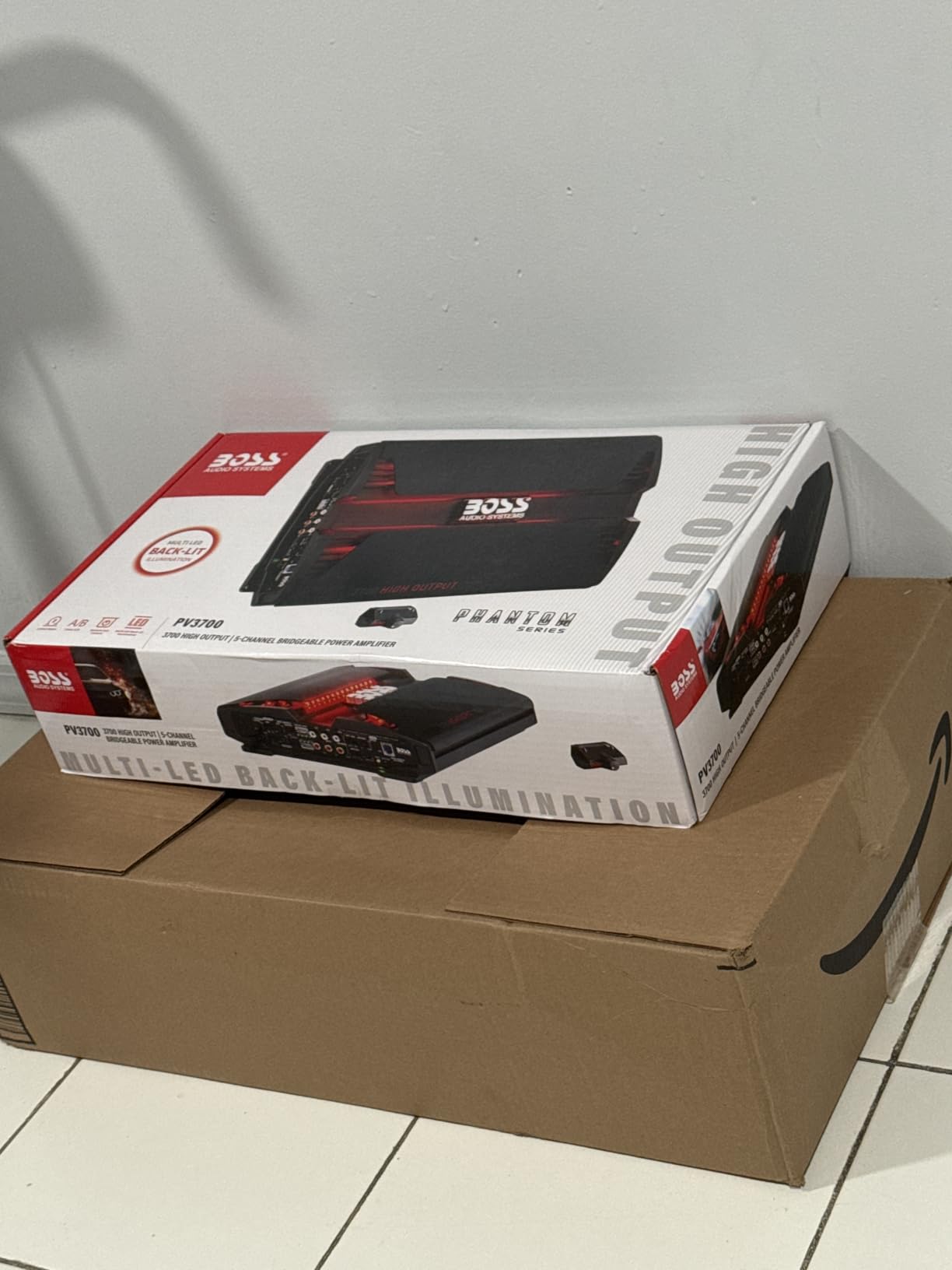 BOSS Audio Systems PV3700 5 Channel Car Stereo Amplifier - 3700 High Output, 5 Channel, 2/4 Ohm Stable, Low/High Level Inputs, High/Low Pass Crossover, Full Range, Bridgeable, for Subwoofer customer photo 2