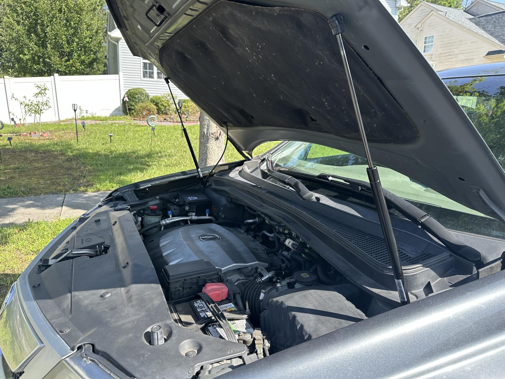 Qty(2) Gas Charged Front Hood Lift Supports, Struts Arms Compatible with Acura MDX 2007 to 2013 PM1109 customer photo 2