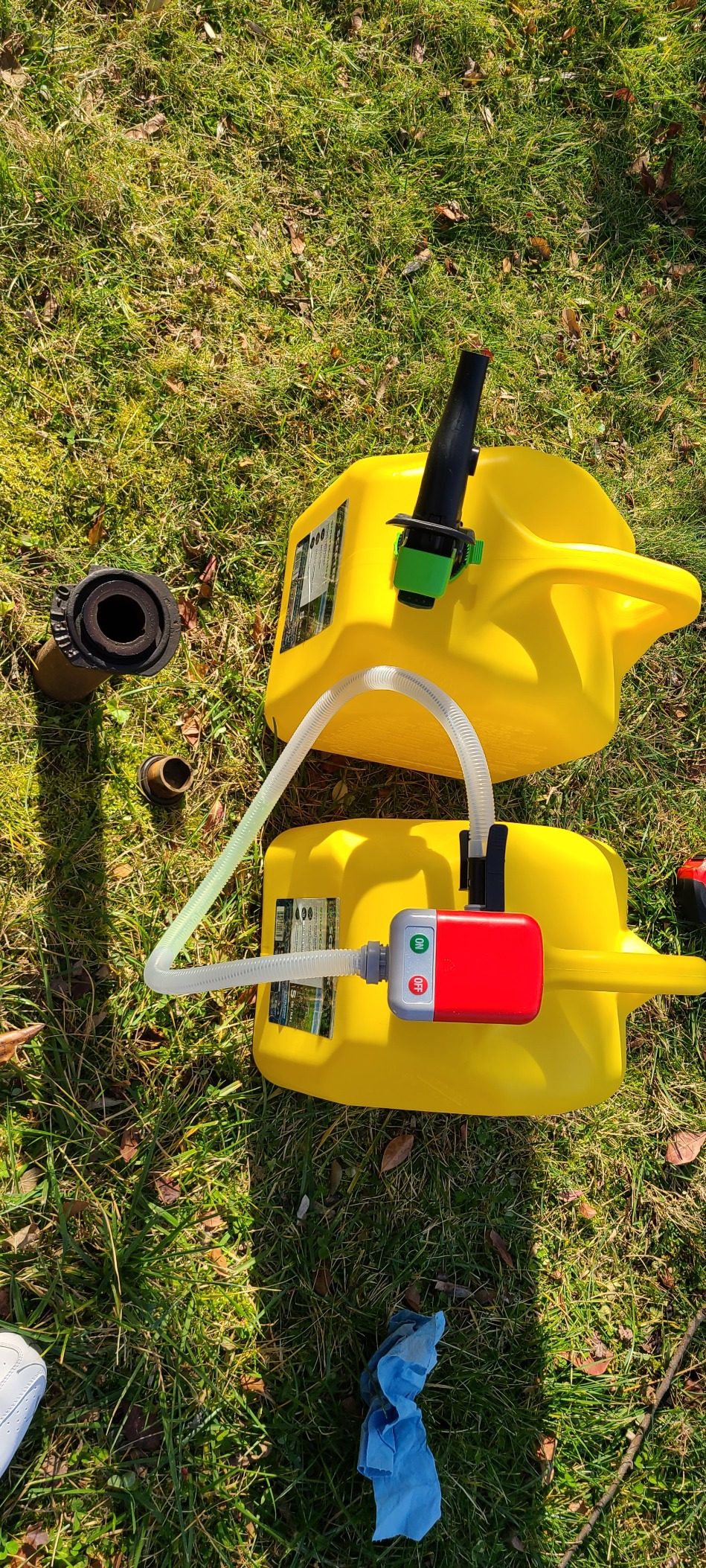 TERA PUMP 5th Gen TRFA01 Fuel Transfer Pump with Overfill Protection (2.7 GPM) Universal Gas Can Adapter, 39.4 inch Vinyl Hose, Liquid Transfer Pump for E15, E85, Gas, Diesel & More customer photo 2