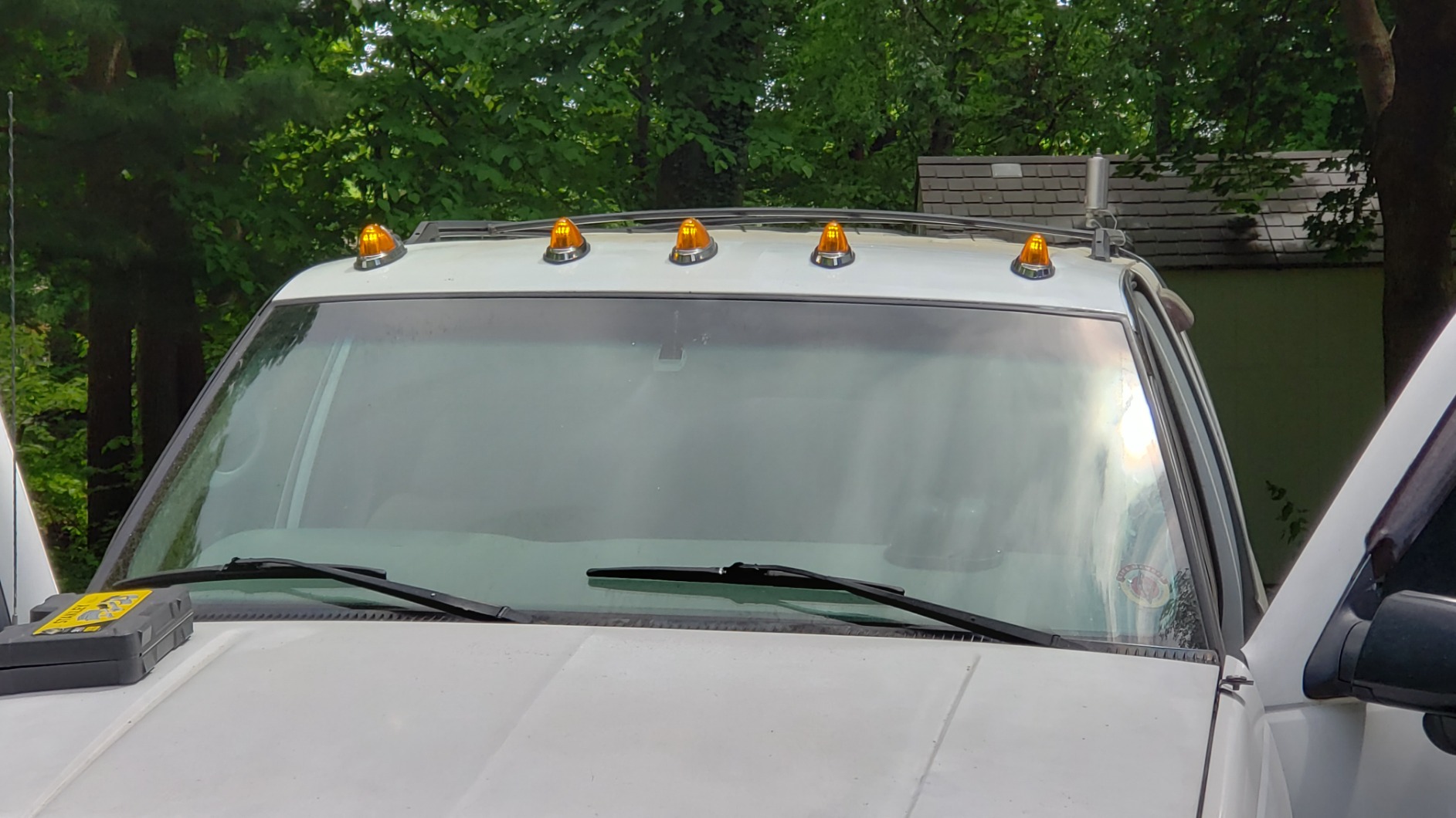 Partsam 5X Amber Cab Marker Top Roof Running Lights Kit Universal Teardrop Style Cab Light Compatible with Kenworth/Peterbilt/Freightliner/Mack/Western Star Truck Trailer customer photo 1