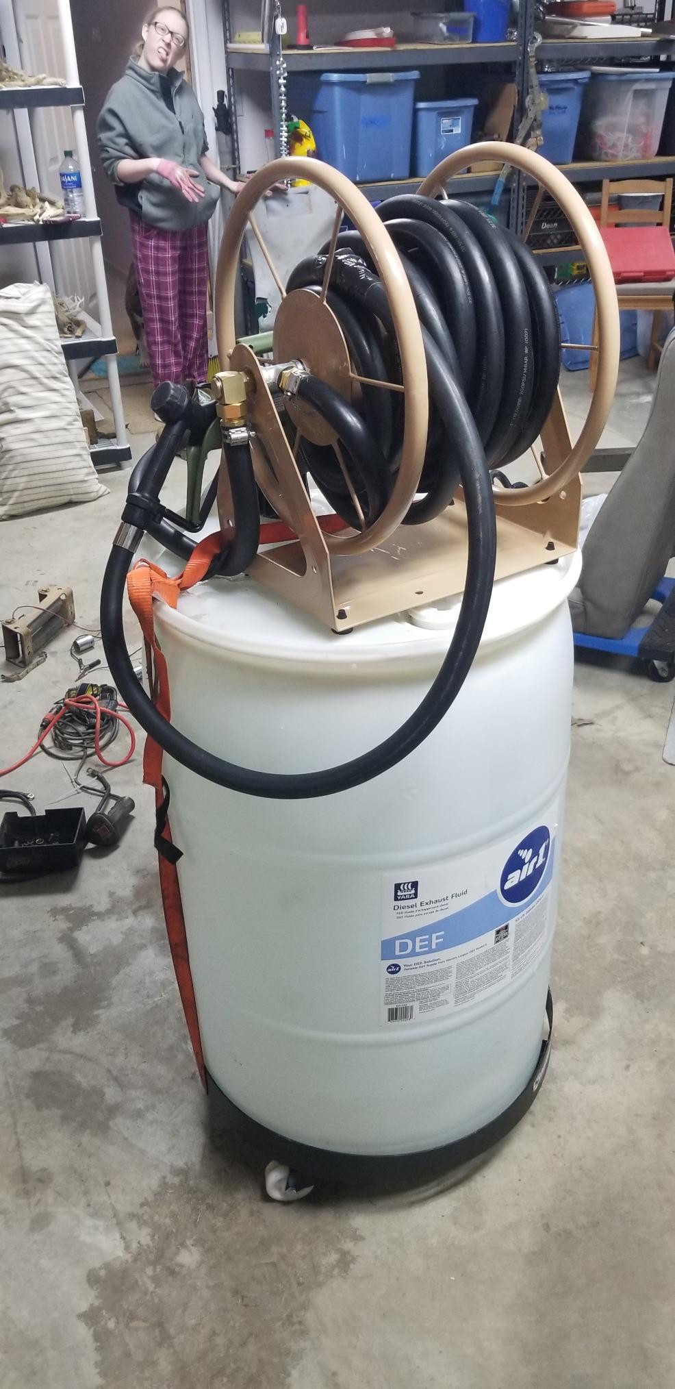 TERA PUMP Electric Transfer Drum Pump for 55 Gallon Drums up to 275 Gallon IBC Totes | Works with DEF, Diesel, AG Chemicals, Kerosene etc customer photo 1