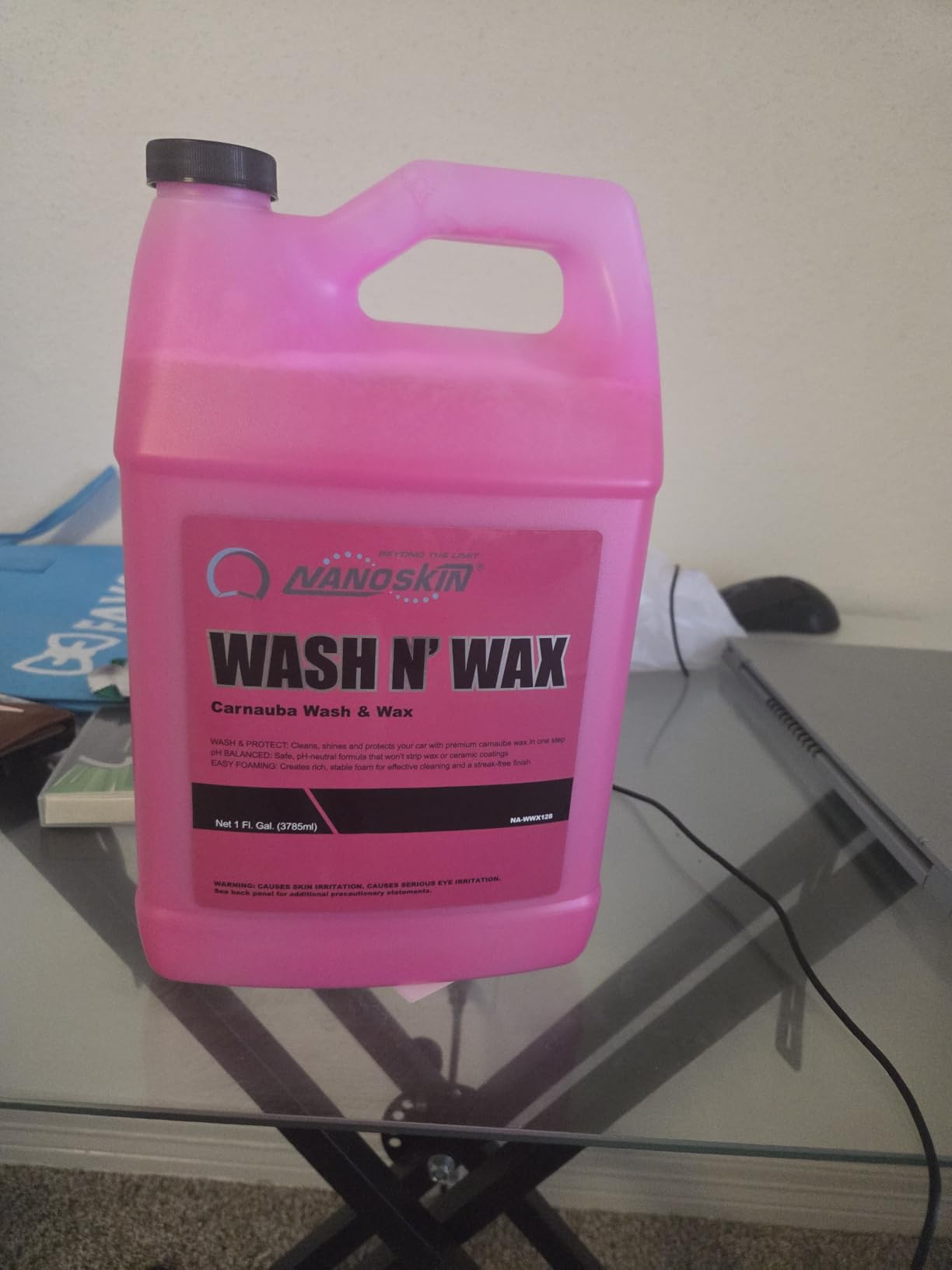 Nanoskin WASH N' WAX with Carnauba 5 Gallons - Cleans & Shines in One Step | Works with Foam Cannon, Pressure Washer | Carnauba Wax Protection customer photo 2