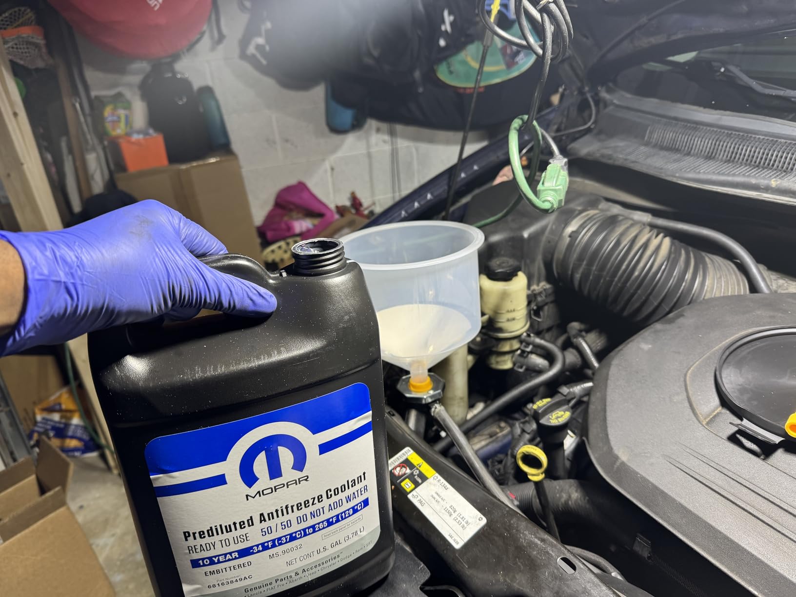 Mopar 68163849AB 10 Year/150,000 Mile Coolant 50/50 Premixed - Embittered, 1 Gallon customer photo 1